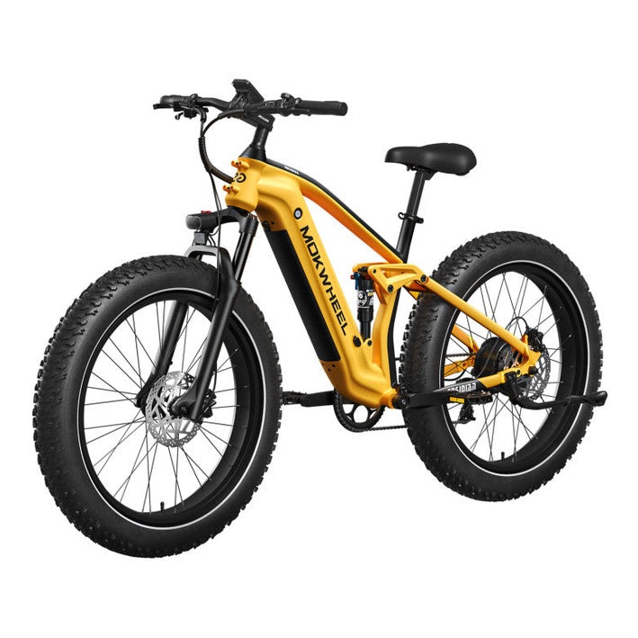 Mokwheel Obsidian – Zwart/Geel – 940Wh – Elektrische Fatbike - AE-trading