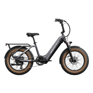 Mokwheel Scoria 2.0 – Grijs – Elektrische Mini Mountainbike Fatbike – 250W motor – 720Wh/940Wh accu – Hydraulische schijfremmen – Shimano 7-speed - AE-trading