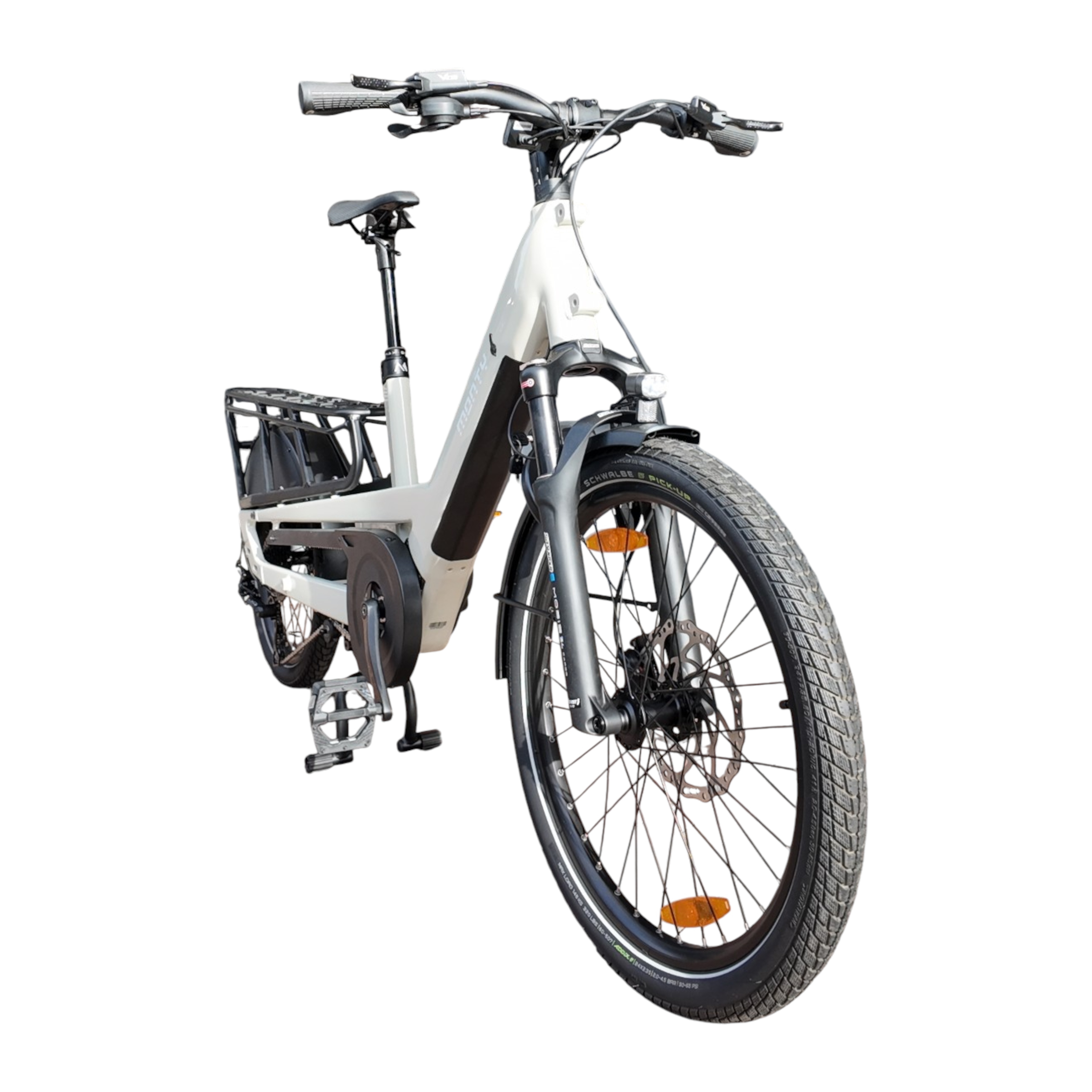 Monty Cargo V4 Rover - Wit - Elektrische Longtail - AE-trading