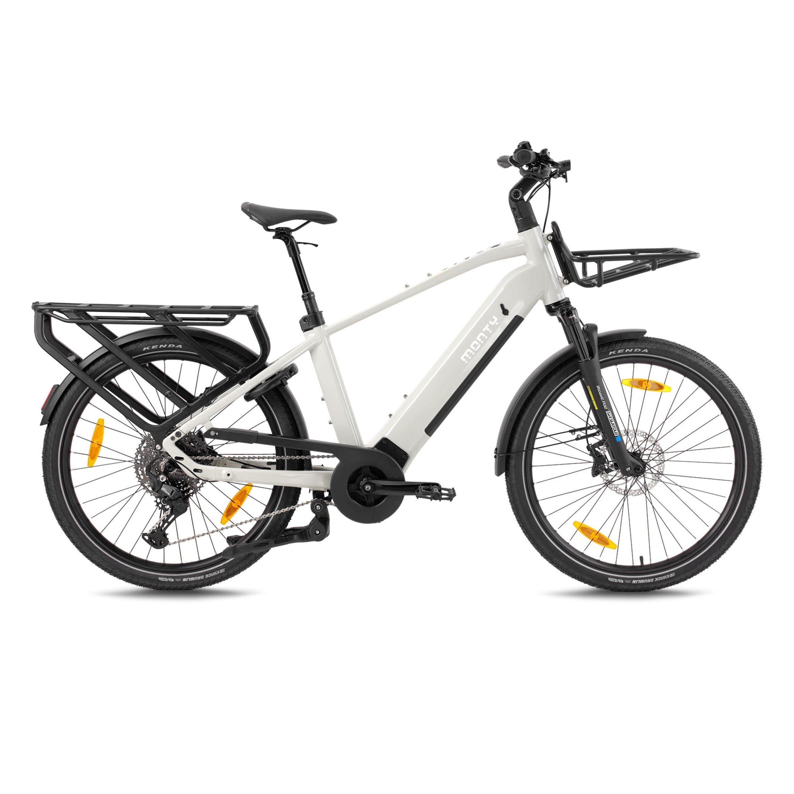 Monty Cargo V6 Rover - Glossy White - Elektrische Longtail - AE-trading