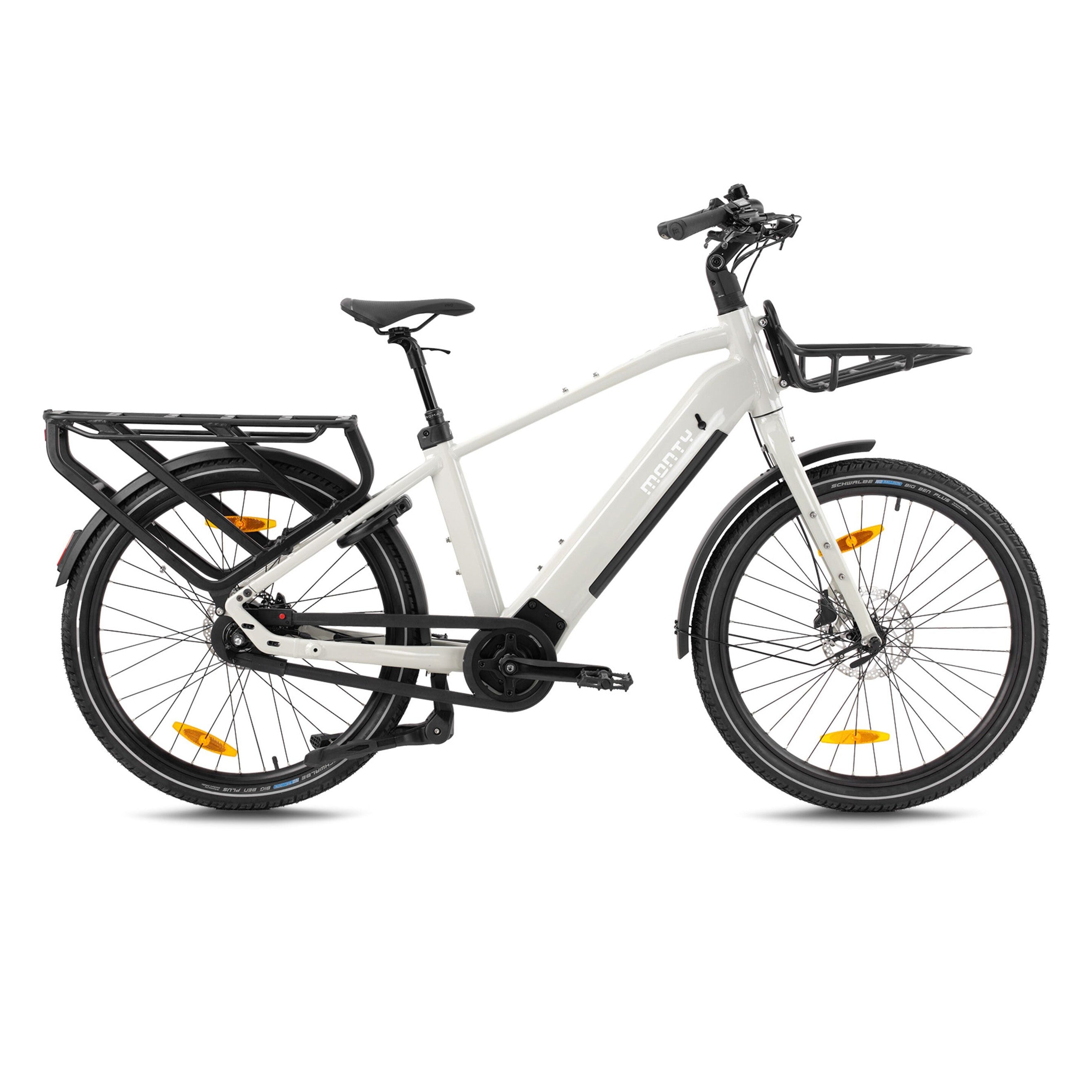 Monty Cargo V6 Strada - Glossy White - Elektrische Longtail - AE-trading