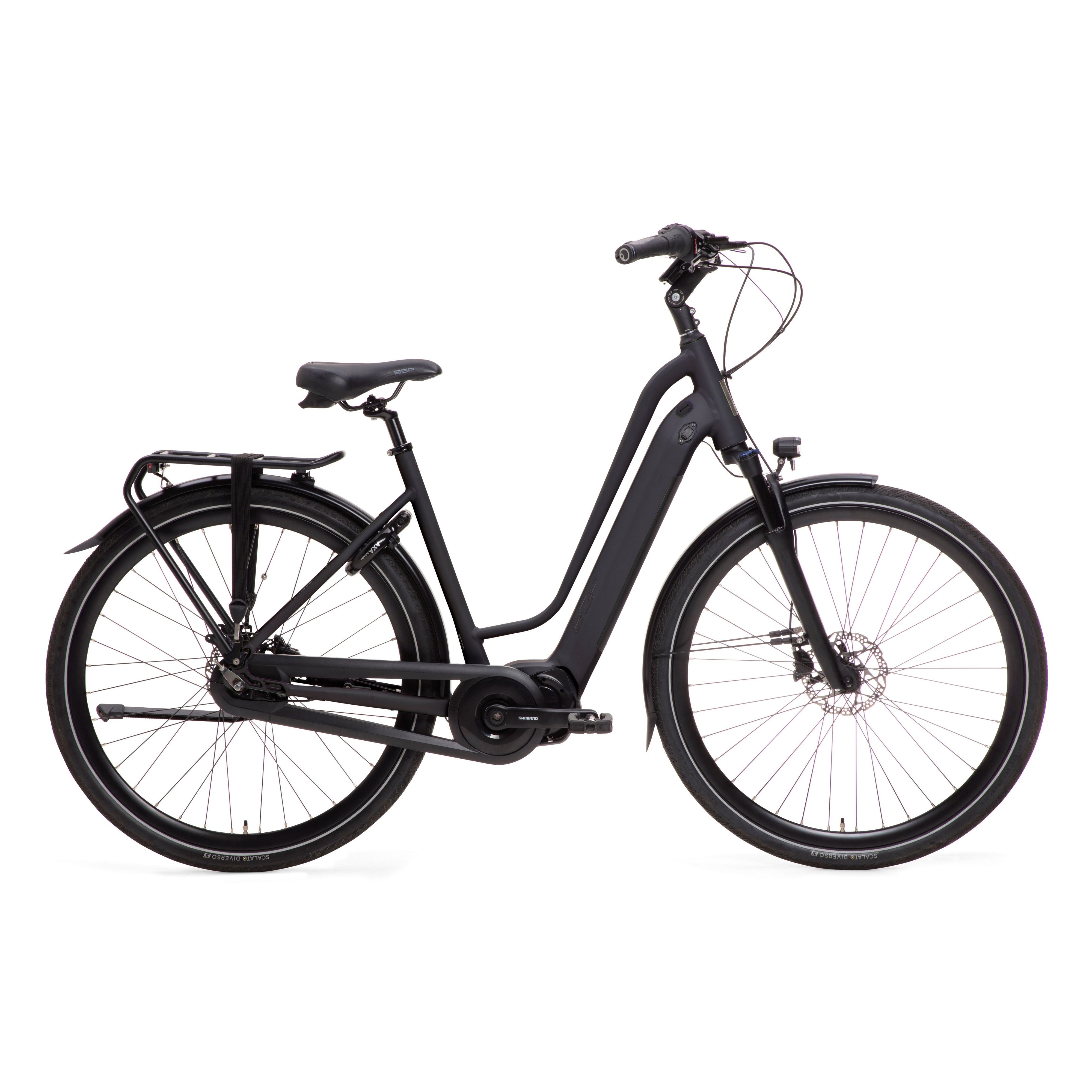 BSP Musa Woman XS – Elektrische Stadsfiets 28 inch – 47 cm – Shimano Steps 6100 – 504Wh Accu – Shimano Nexus 7 – Onyx Black - AE-trading