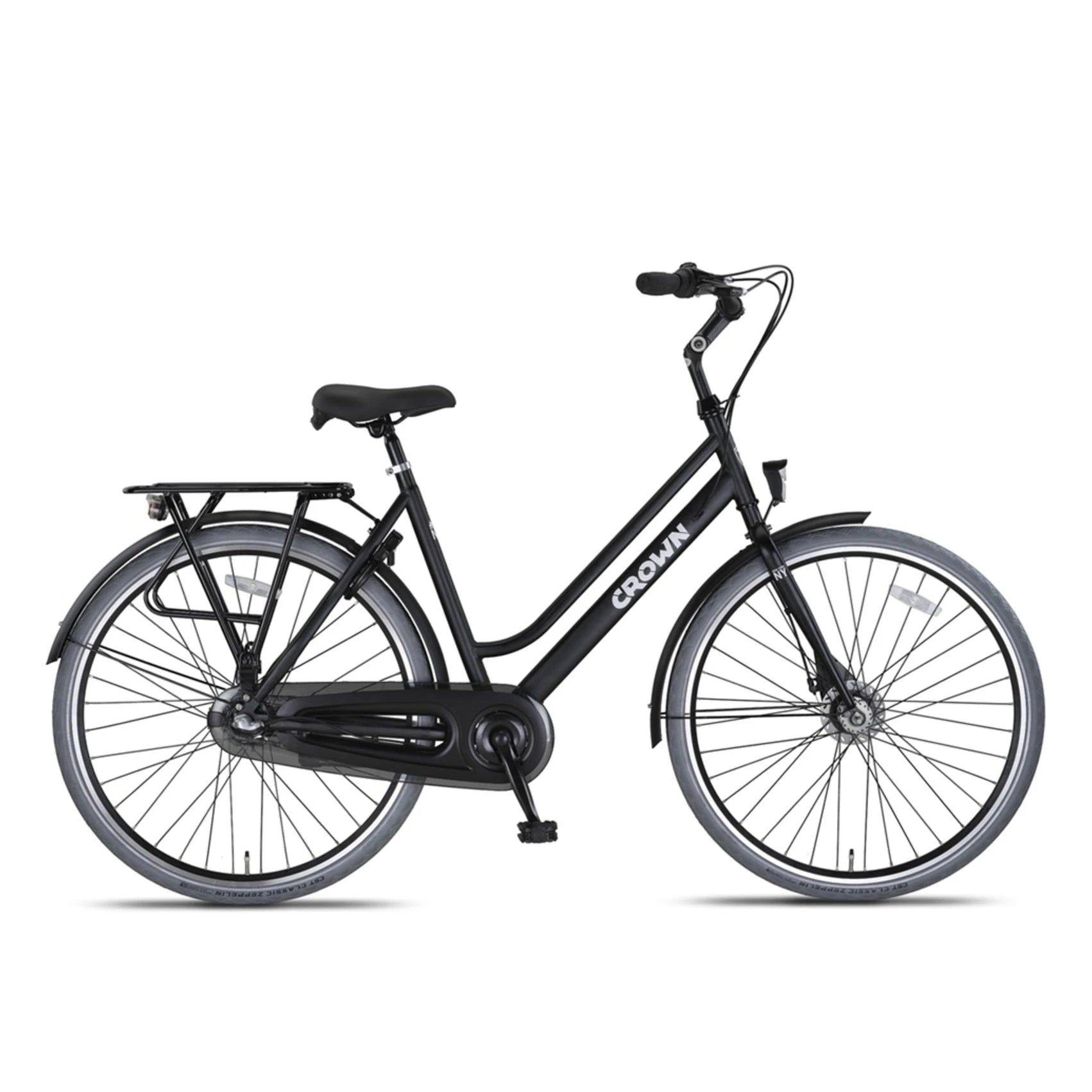 New York Plus 28 Inch - Midnight Black - 53cm - Damesfiets - AE-trading