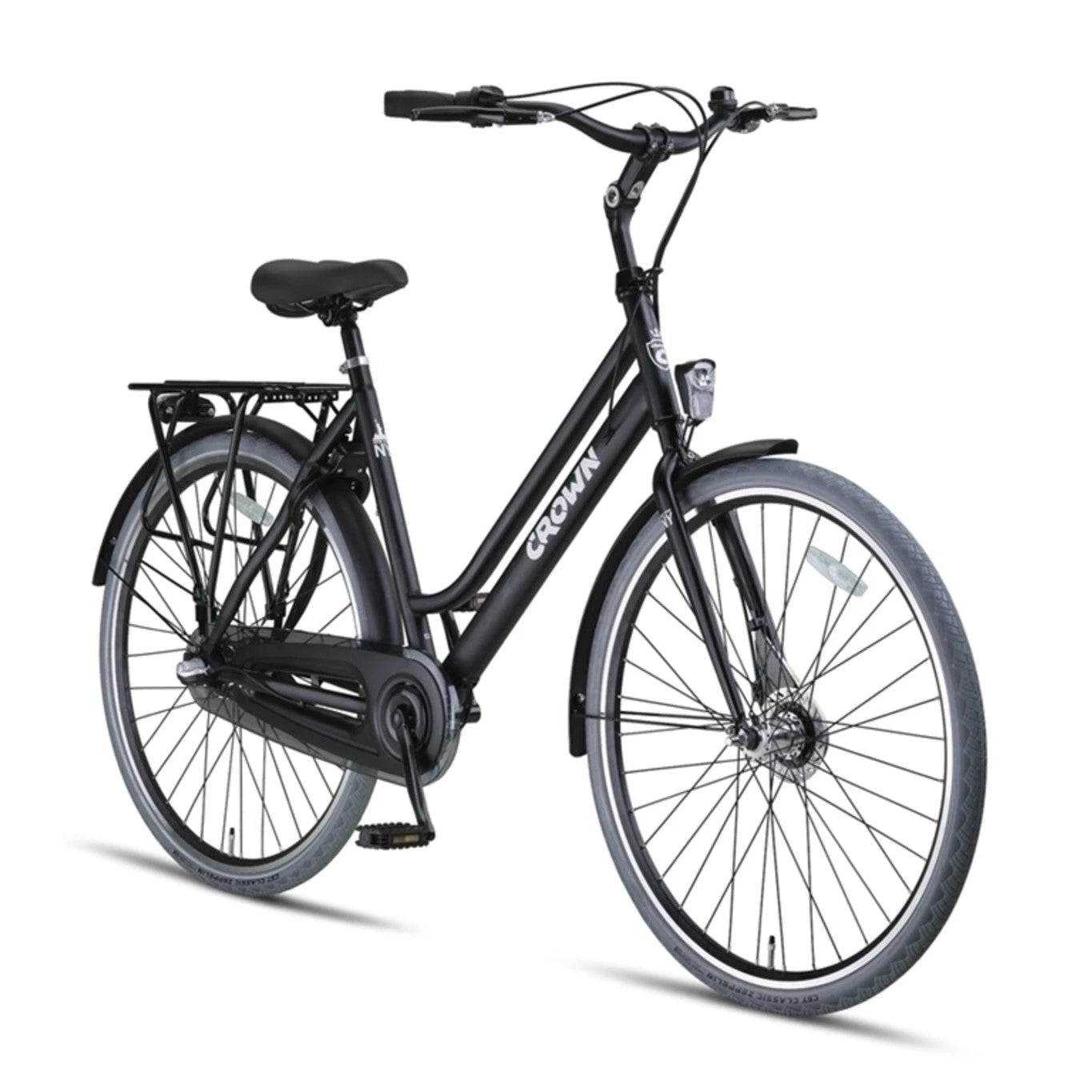 New York Plus 28 Inch - Midnight Black - 53cm - Damesfiets - AE-trading