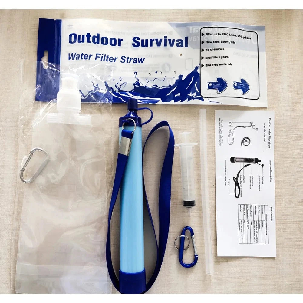 Noodpakket Compleet - Waterfilter - Opbergzak - Solar Powerbank - Gasfornuis - Nood Radio - EHBO-kit - Isolatiedeken - AE-trading