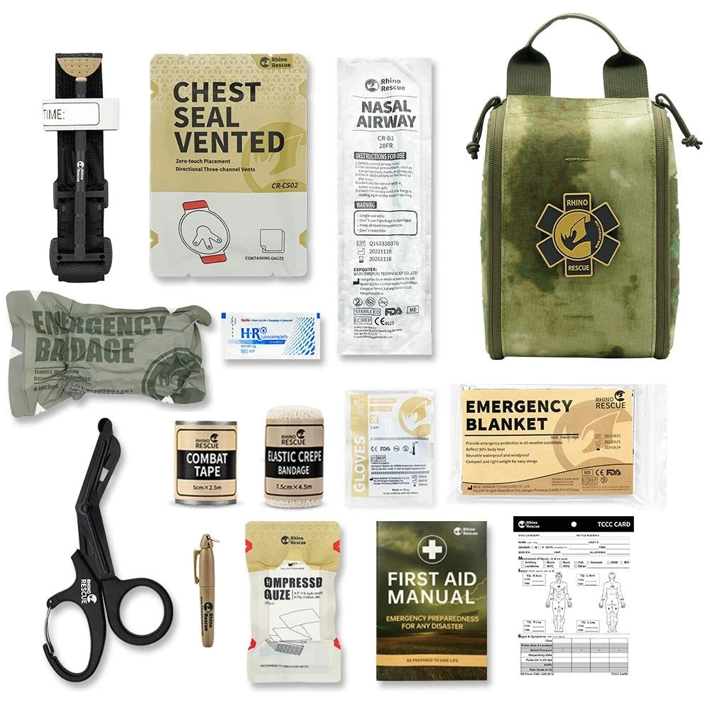 Noodpakket Rhino Rescue CR-002M First Aid Kit - Tactische EHBO Survival voor Rampsituaties - AE-trading