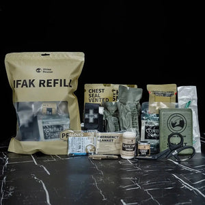 Noodpakket Rhino Rescue Trauma Kit 17pcs - Tactische IFAK Navulset voor Eerste Hulp en Overleving - AE-trading