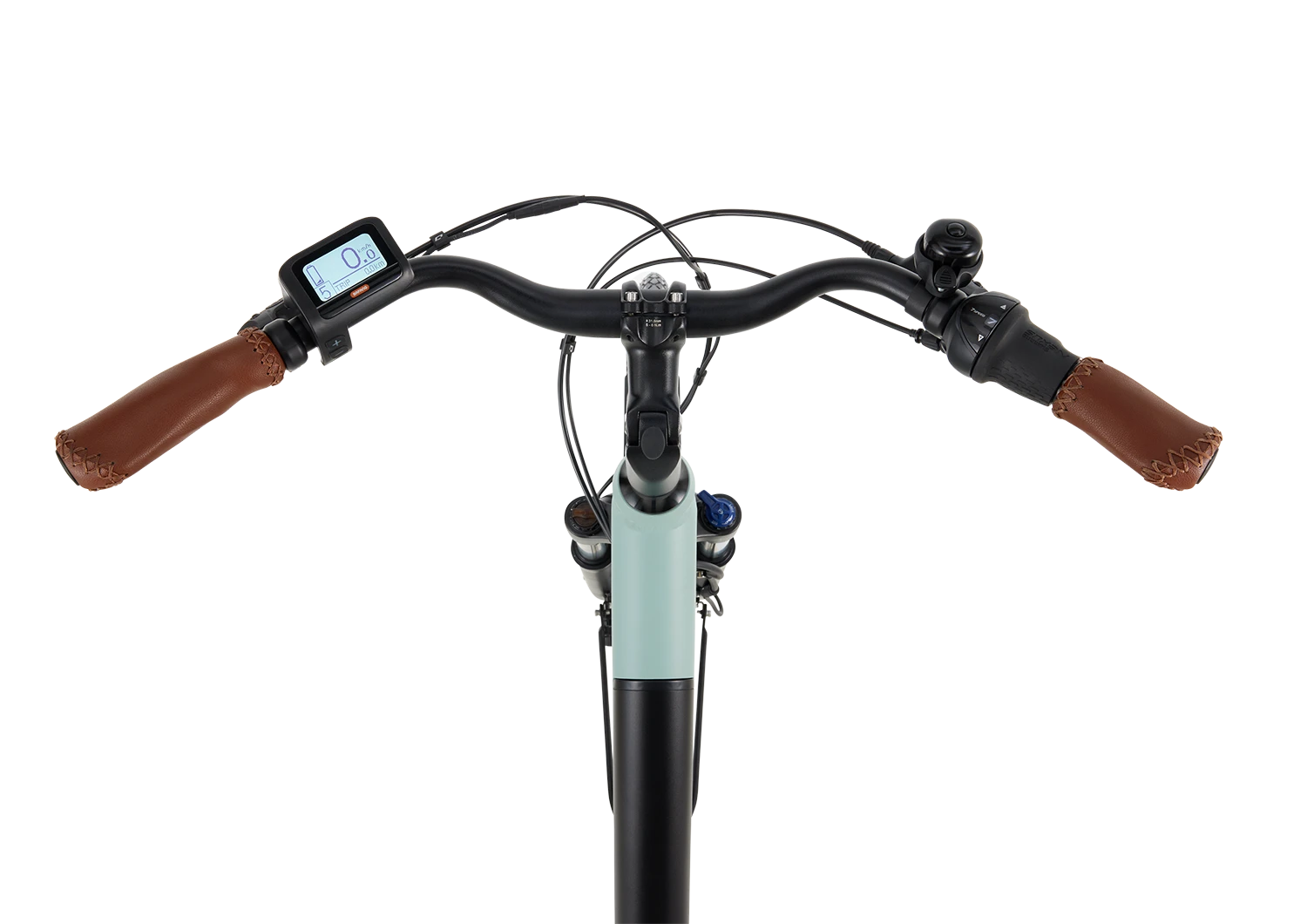 Novel FM Mineral Green L – Elektrische Damesfiets 28 inch – Bafang Voorwielmotor 45 Nm – 504Wh Intube Accu – Shimano Nexus 7 – Hydraulische Schijfremmen – Mat Zwart – Framemaat 59 cm - AE-trading