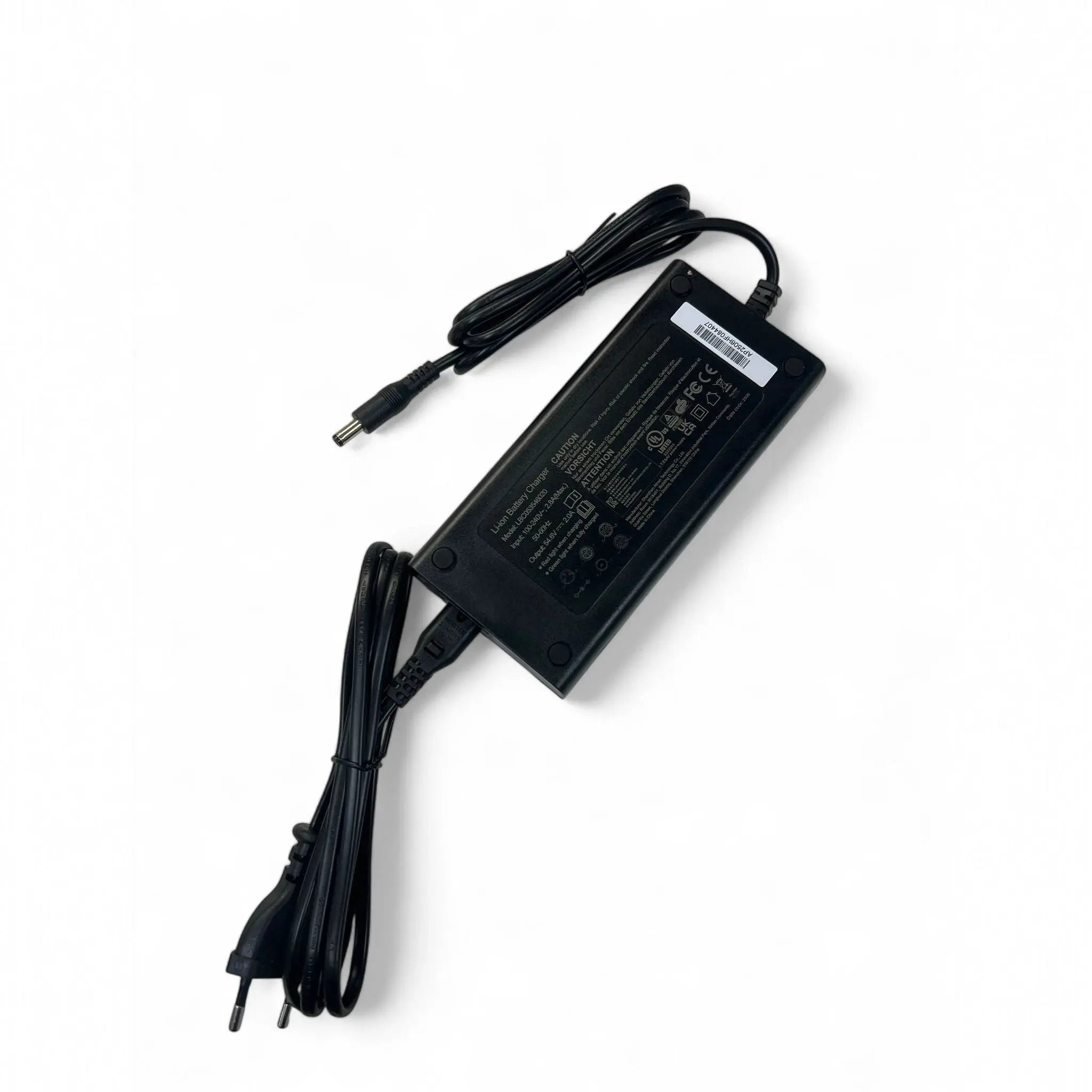 Oplader OUXI Nieuw Model (2025) – Origineel – 4-pins – 54.6V – Voor 48V Ouxi accu’s - AE-trading