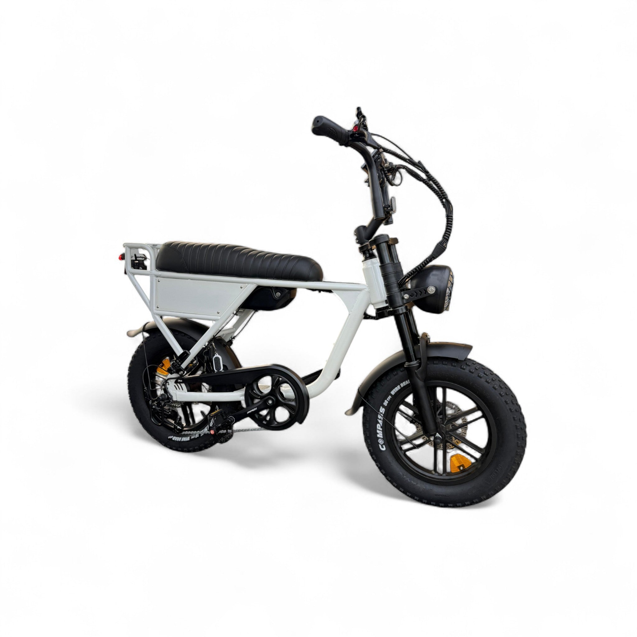 Ouxi C63 Mini Fatbike - Kinderfatbike - Wit - 16x4 inch - Accu 36V (10.5Ah) - 250W Motor - Shimano 7 Versnellingen - Hydraulische Remmen - AE-trading