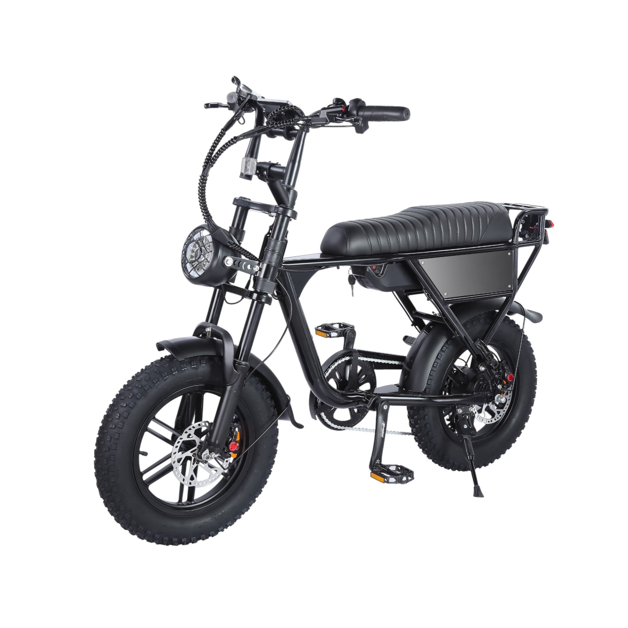 Ouxi C63 Mini Fatbike - Kinderfatbike - Zwart - 16x4 inch - Accu 36V (10.5Ah) - 250W Motor - Shimano 7 Versnellingen - Hydraulische Remmen - AE-trading