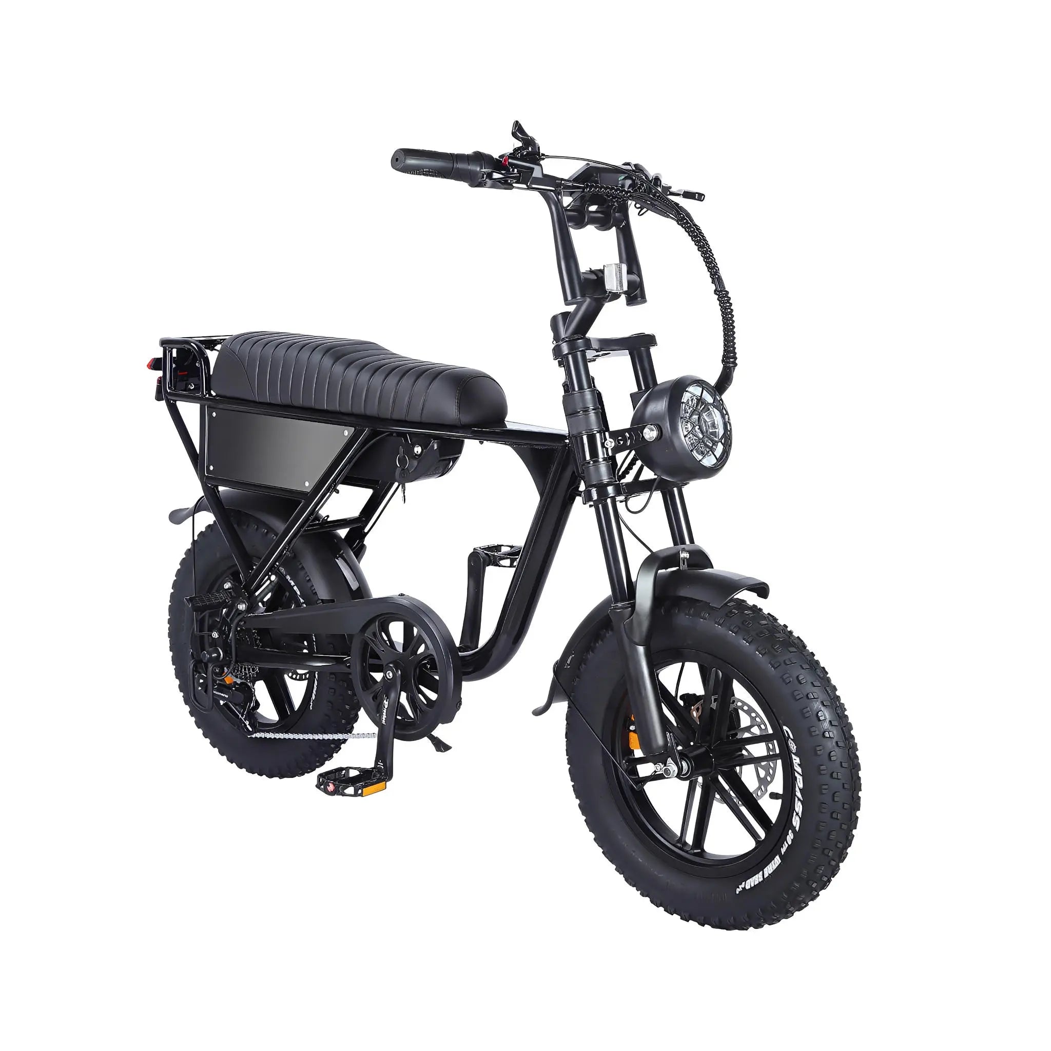 Ouxi C63 Mini Fatbike - Kinderfatbike - Zwart - 16x4 inch - Accu 36V (10.5Ah) - 250W Motor - Shimano 7 Versnellingen - Hydraulische Remmen - AE-trading