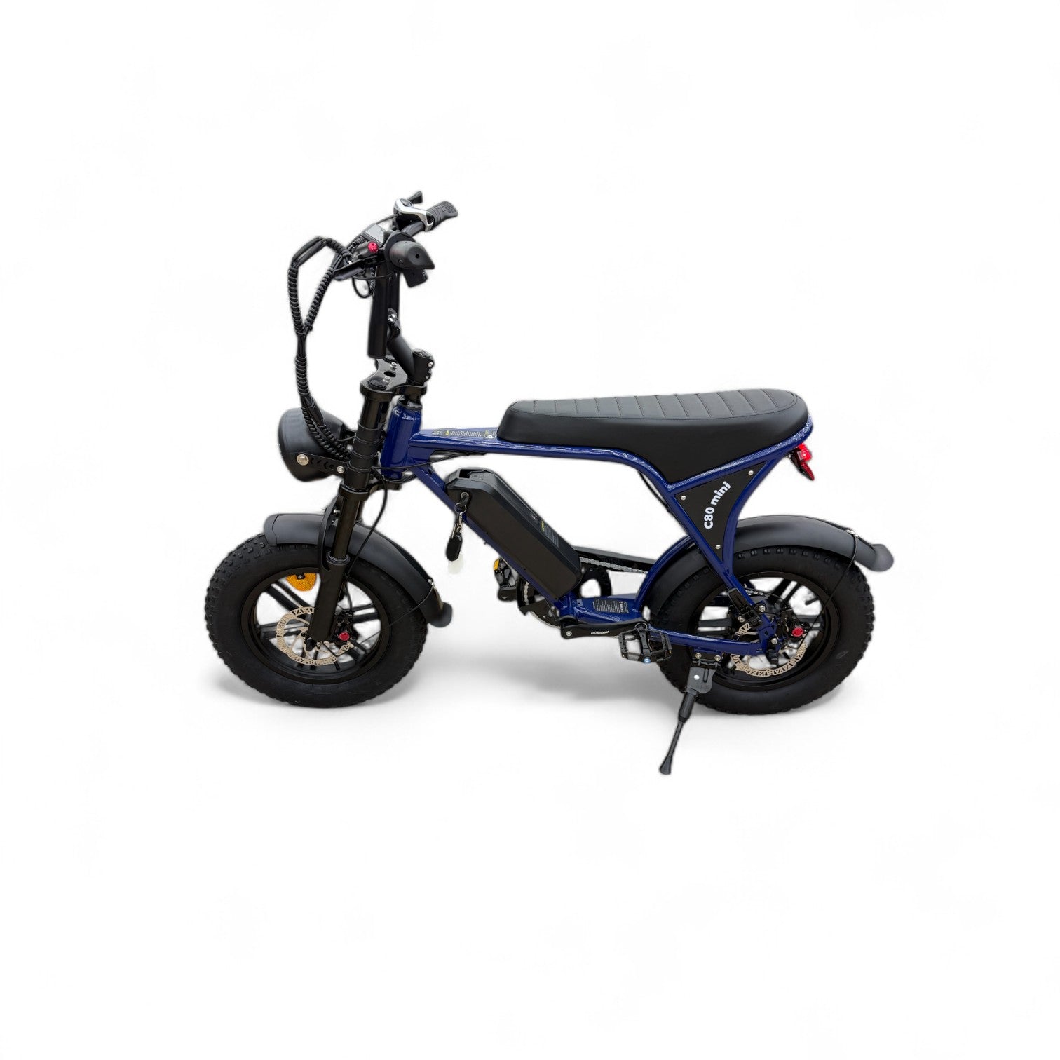 Ouxi C80 Mini Fatbike Candy Blue met Hydraulische Remmen
