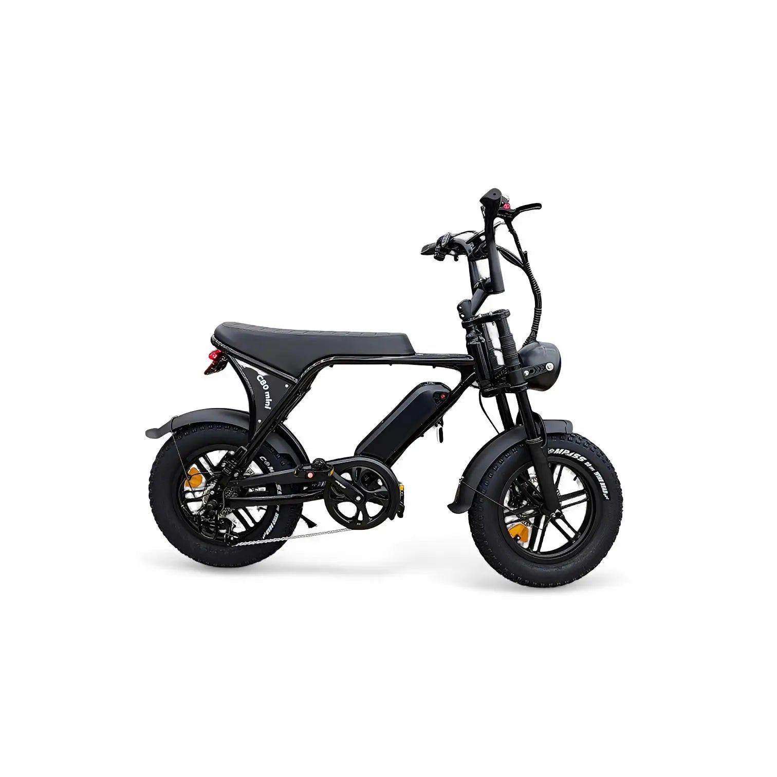 Ouxi C80 Mini Fatbike Glans Zwart - AE-trading
