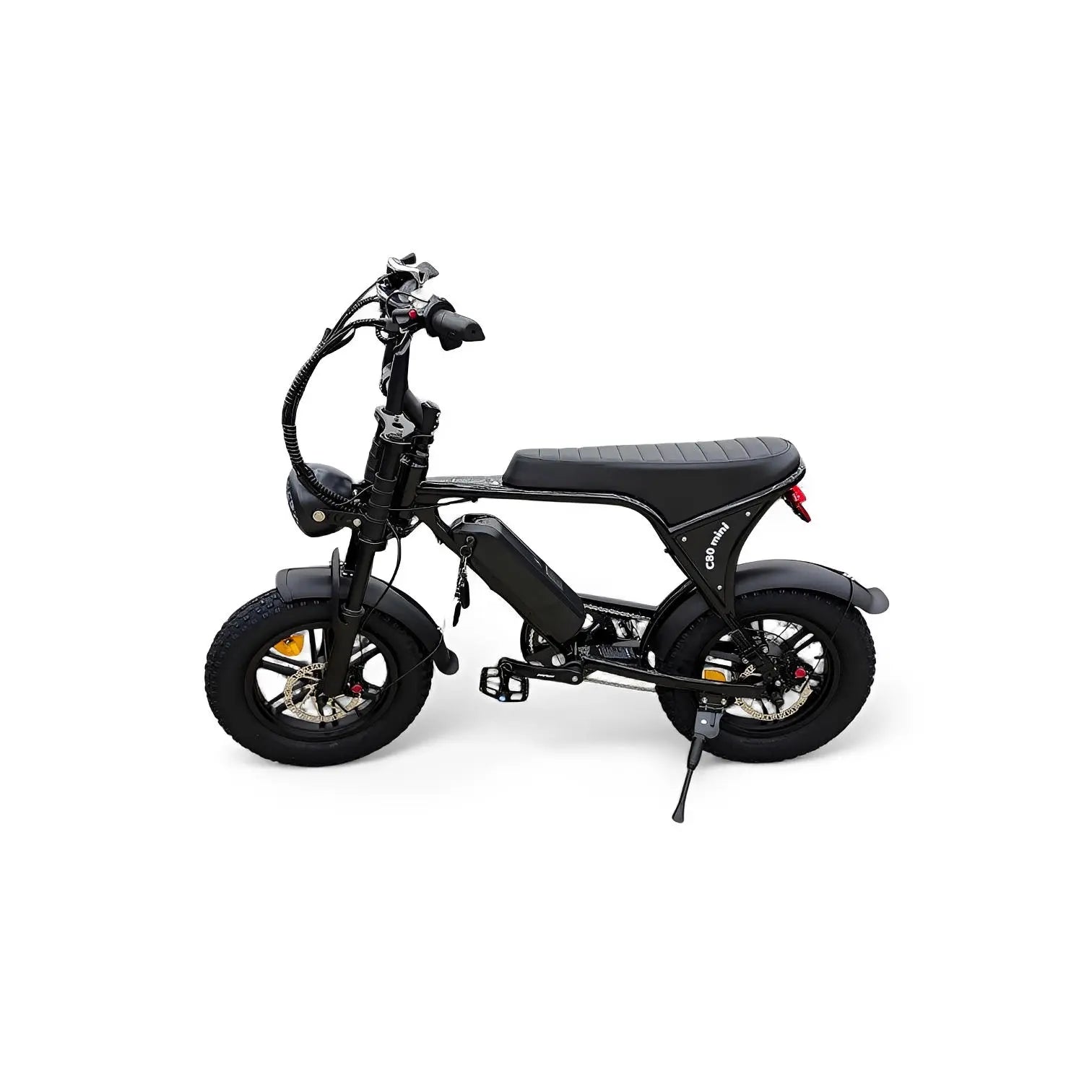 Ouxi C80 Mini Fatbike Glans Zwart - AE-trading