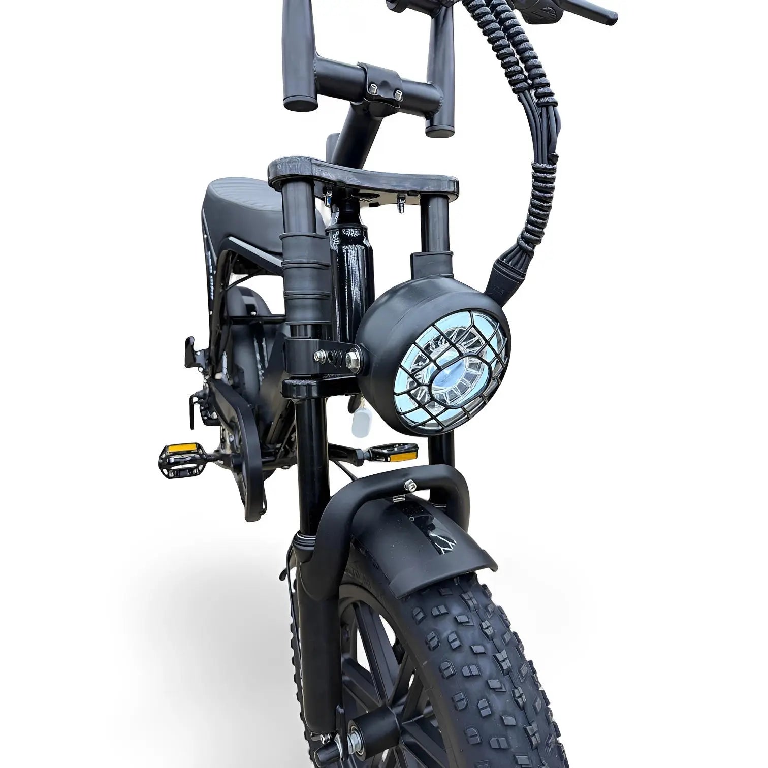 Ouxi C80 Mini Fatbike Glans Zwart - AE-trading