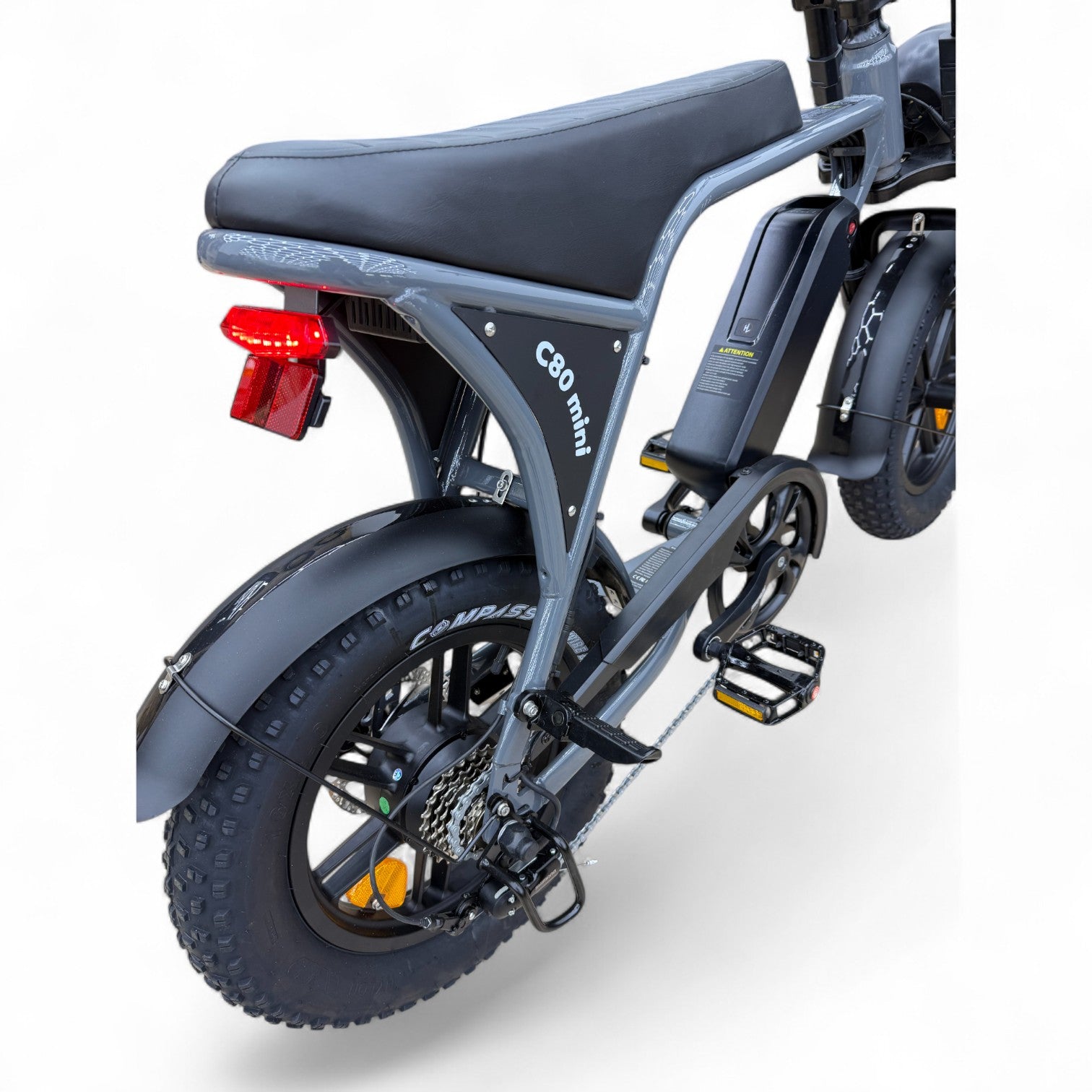 Ouxi C80 Mini Fatbike Nardo Grey met Hydraulische Remmen