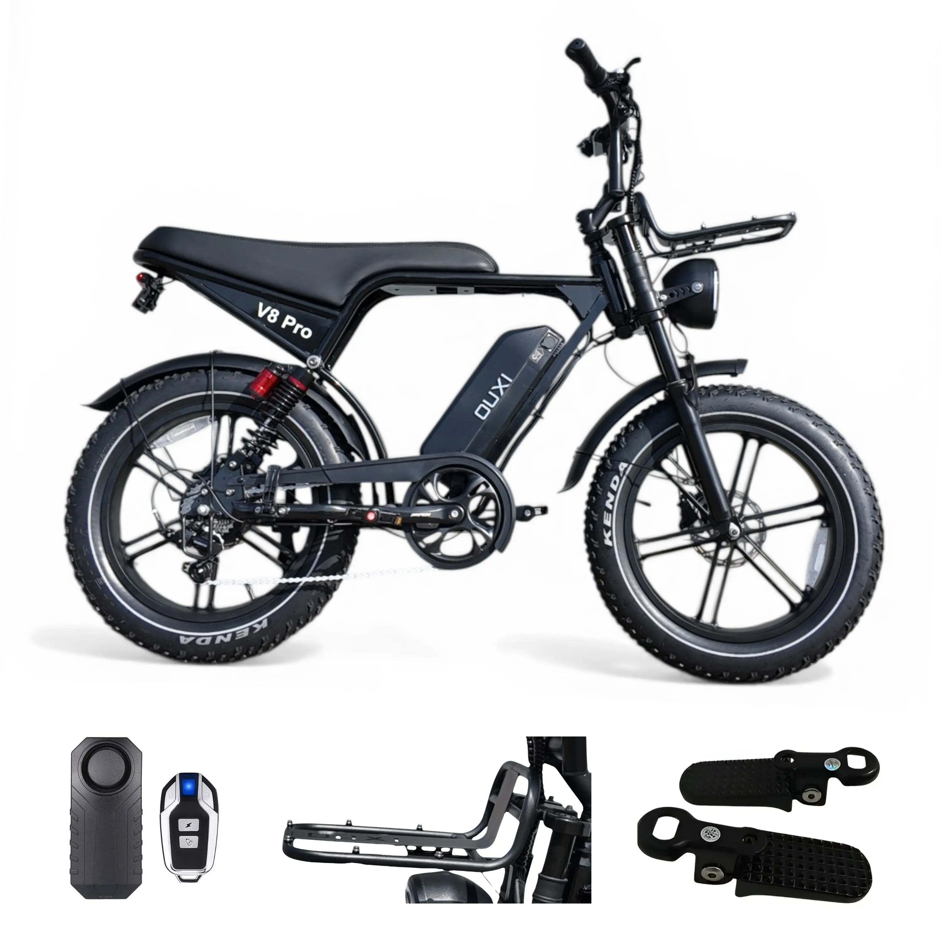 Ouxi C80 Pro Fatbike Zwart met Hydraulische Remmen - AE-trading