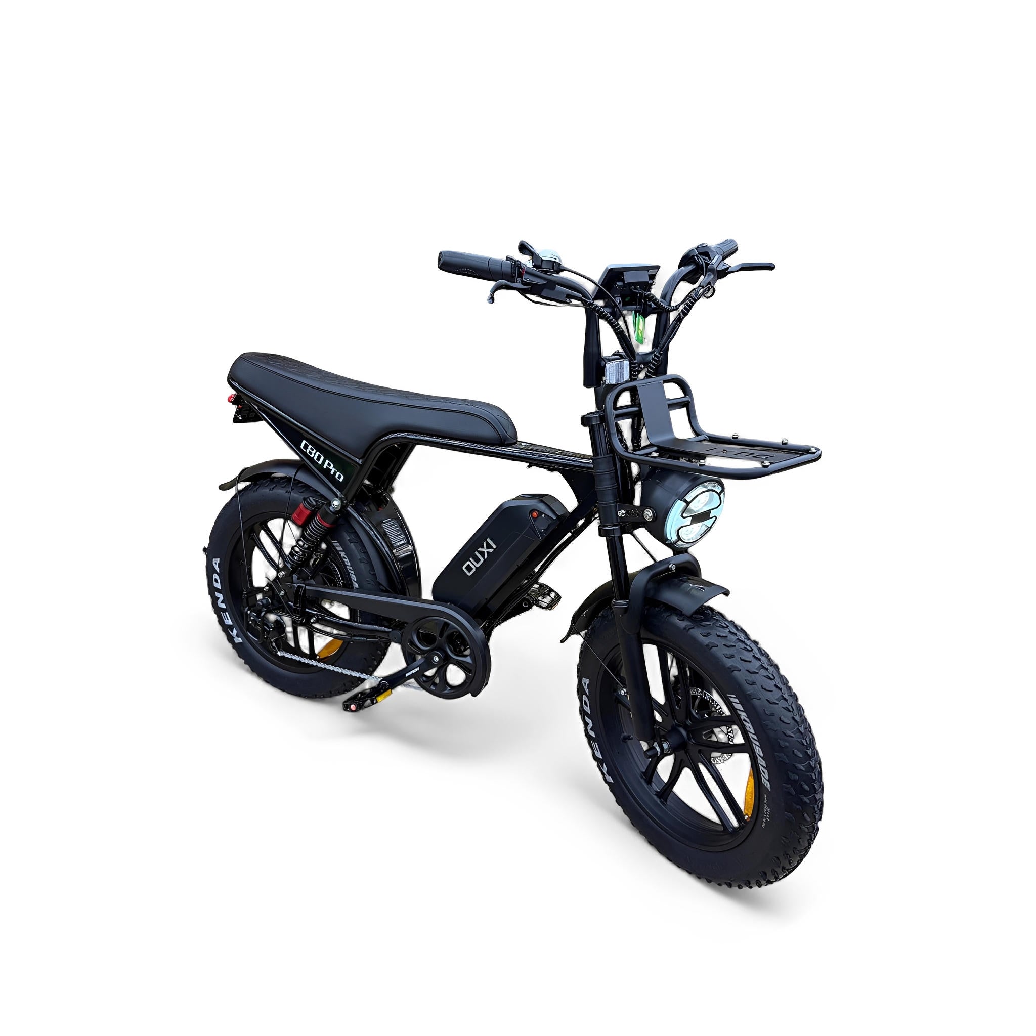 Ouxi C80 Pro Fatbike Zwart met Hydraulische Remmen - AE-trading