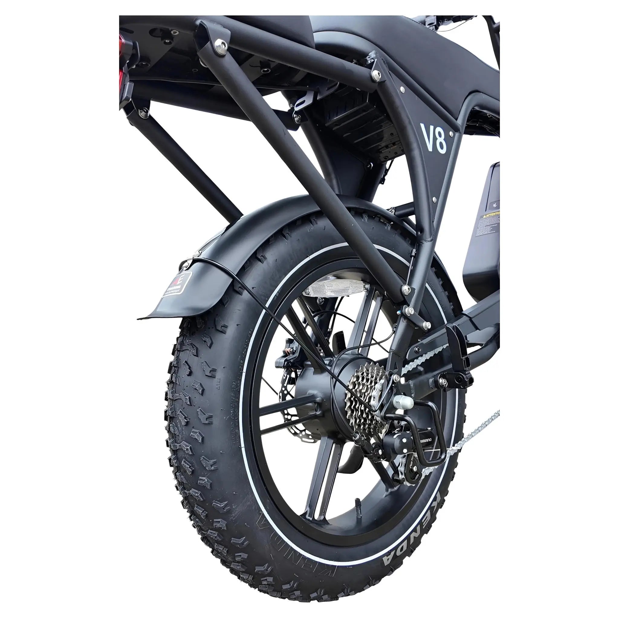 Ouxi C80 V8 6.0 Fatbike Zwart met Hydraulische Remmen & NFC 2026 - AE-trading