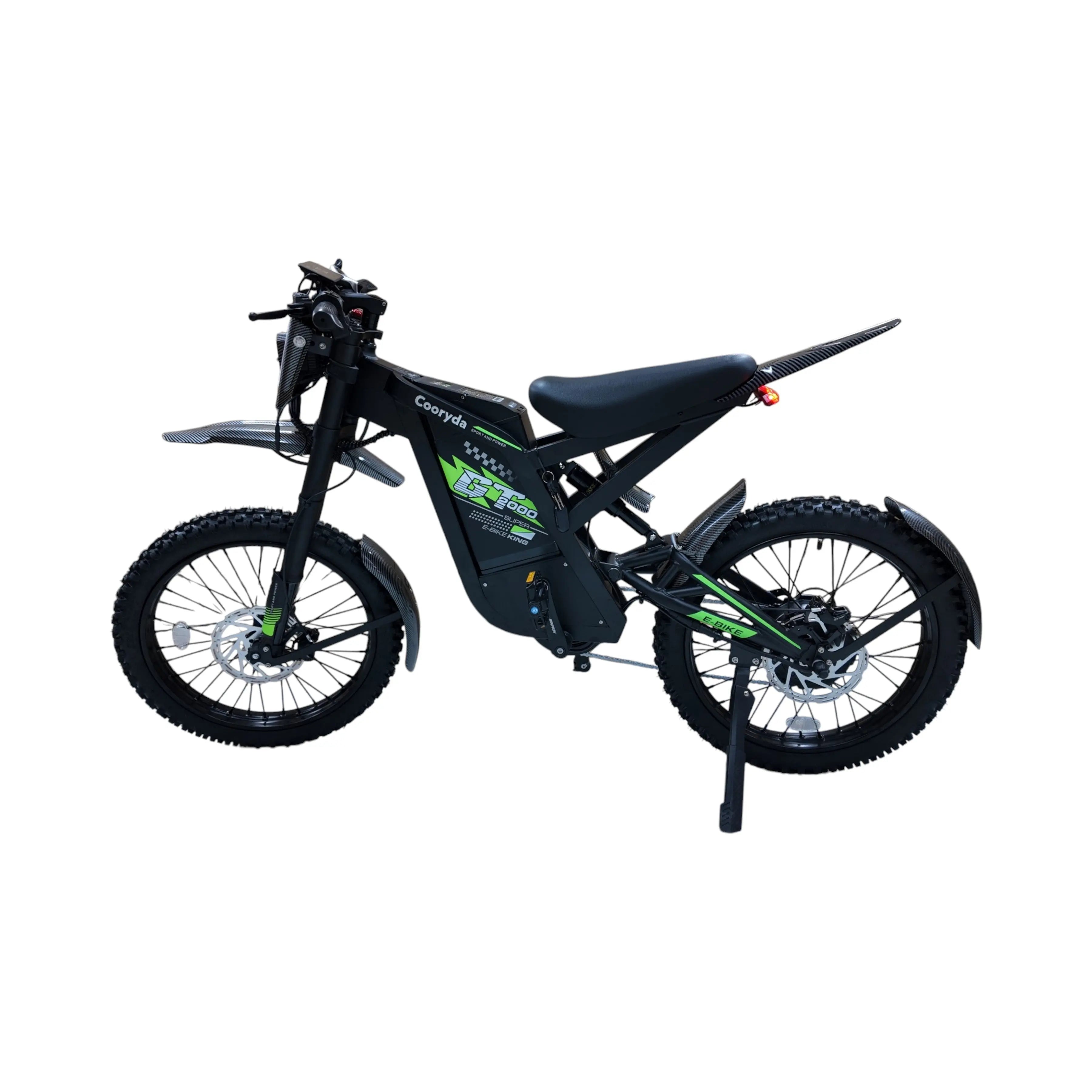 Ouxi GT2000 Fatbike – Zwart/Groen - Skinnybike - AE-trading