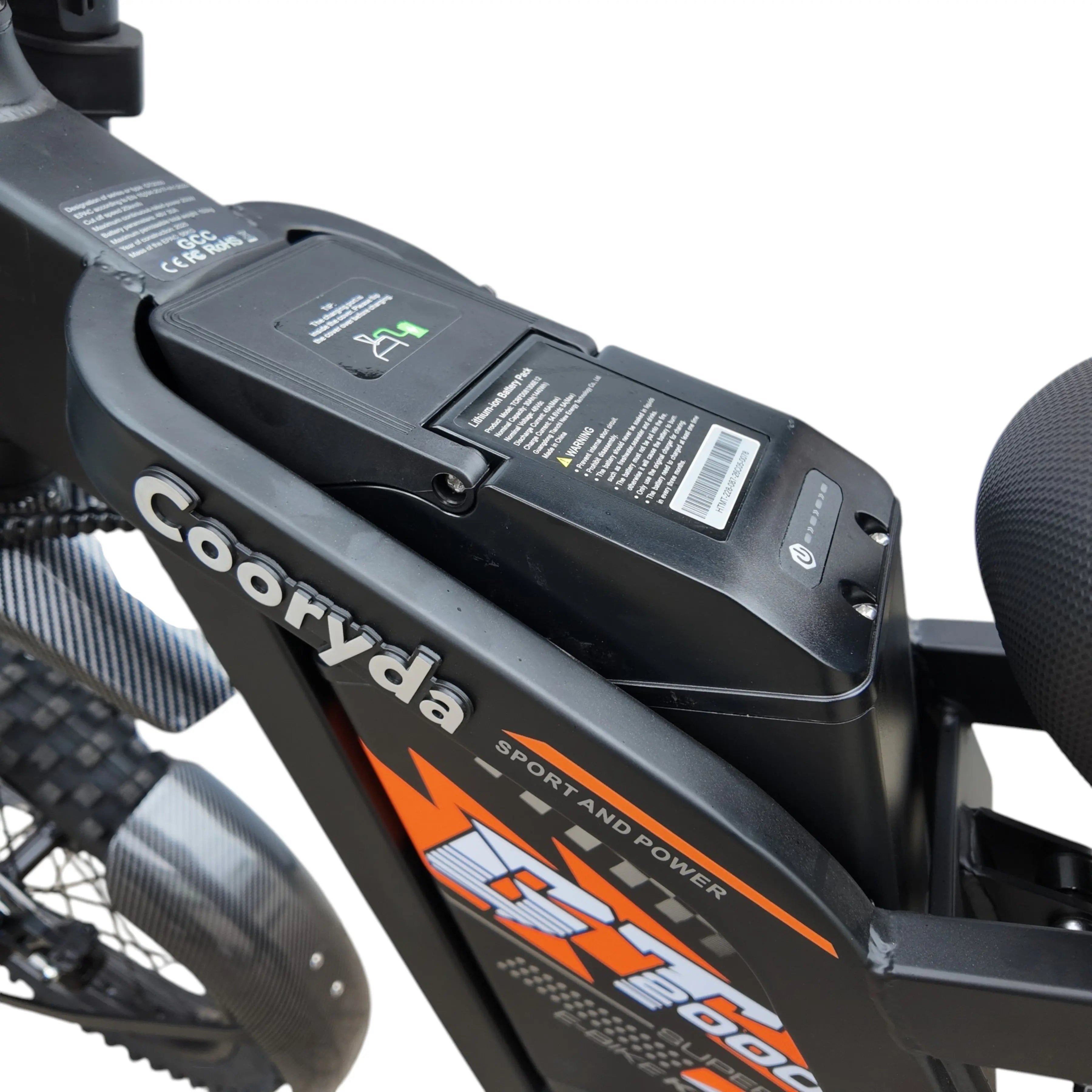Ouxi GT2000 Fatbike – Zwart/Oranje - Skinnybike - AE-trading