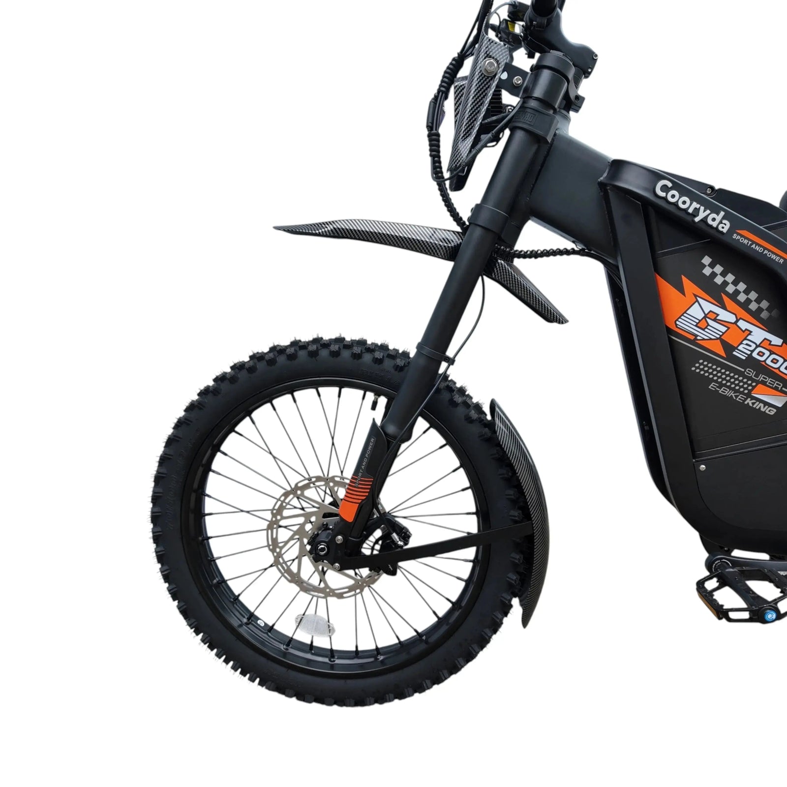 Ouxi GT2000 Fatbike – Zwart/Oranje - Skinnybike - AE-trading