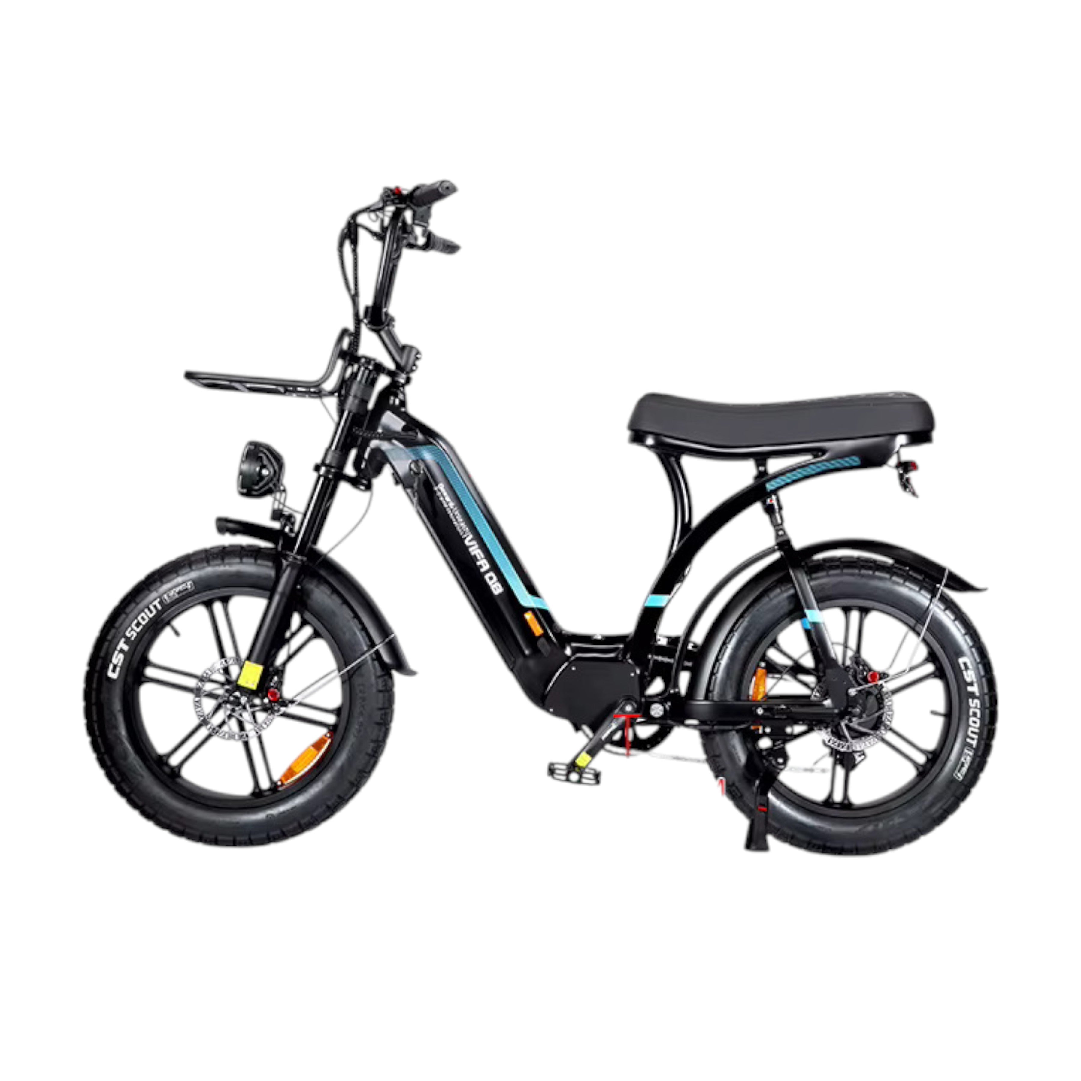 Ouxi Q8 - Zwart - Lage Instap - Elektrische Fatbike - AE-trading