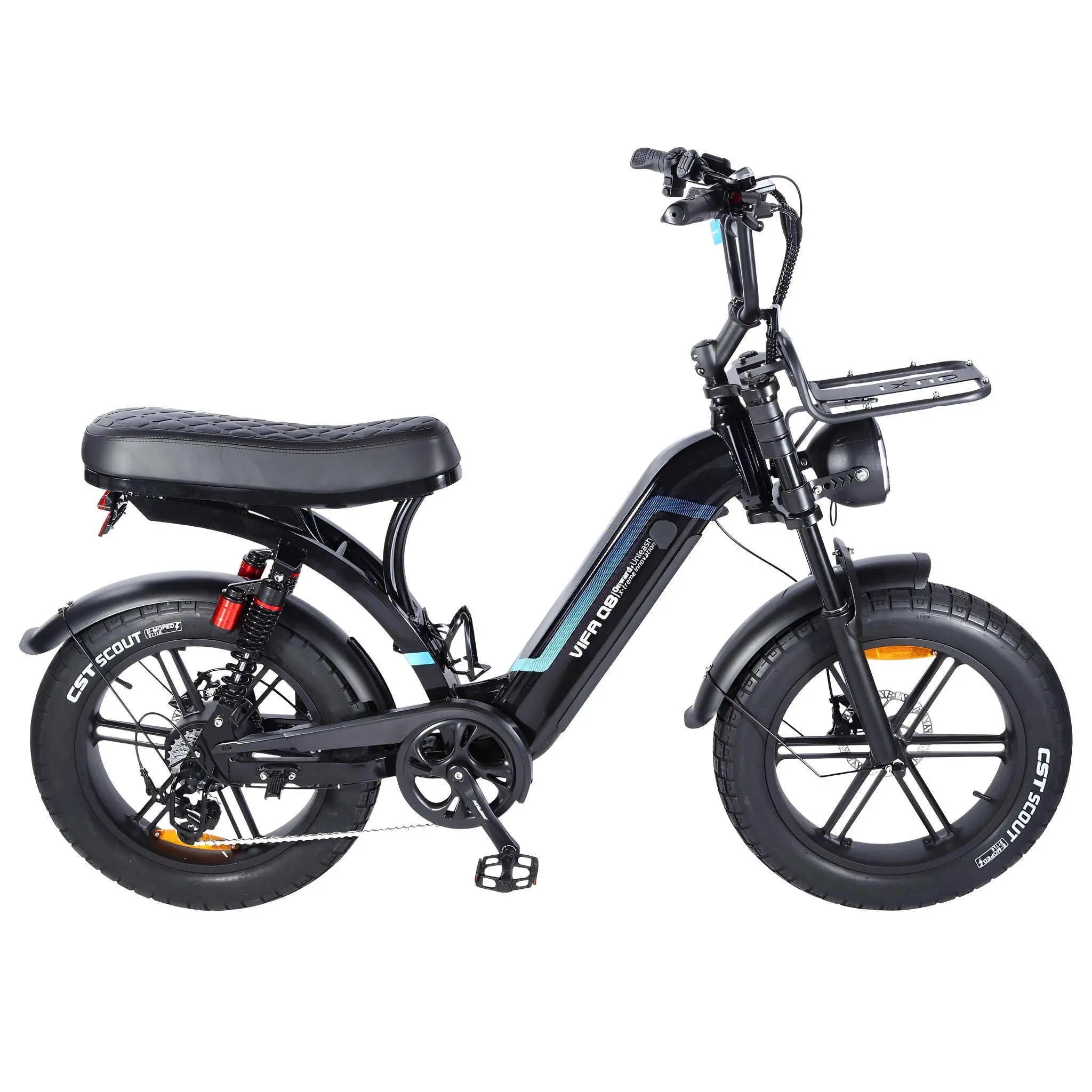 Ouxi Q8-S - Fatbike - Zwart - Lage Instap - AE-trading