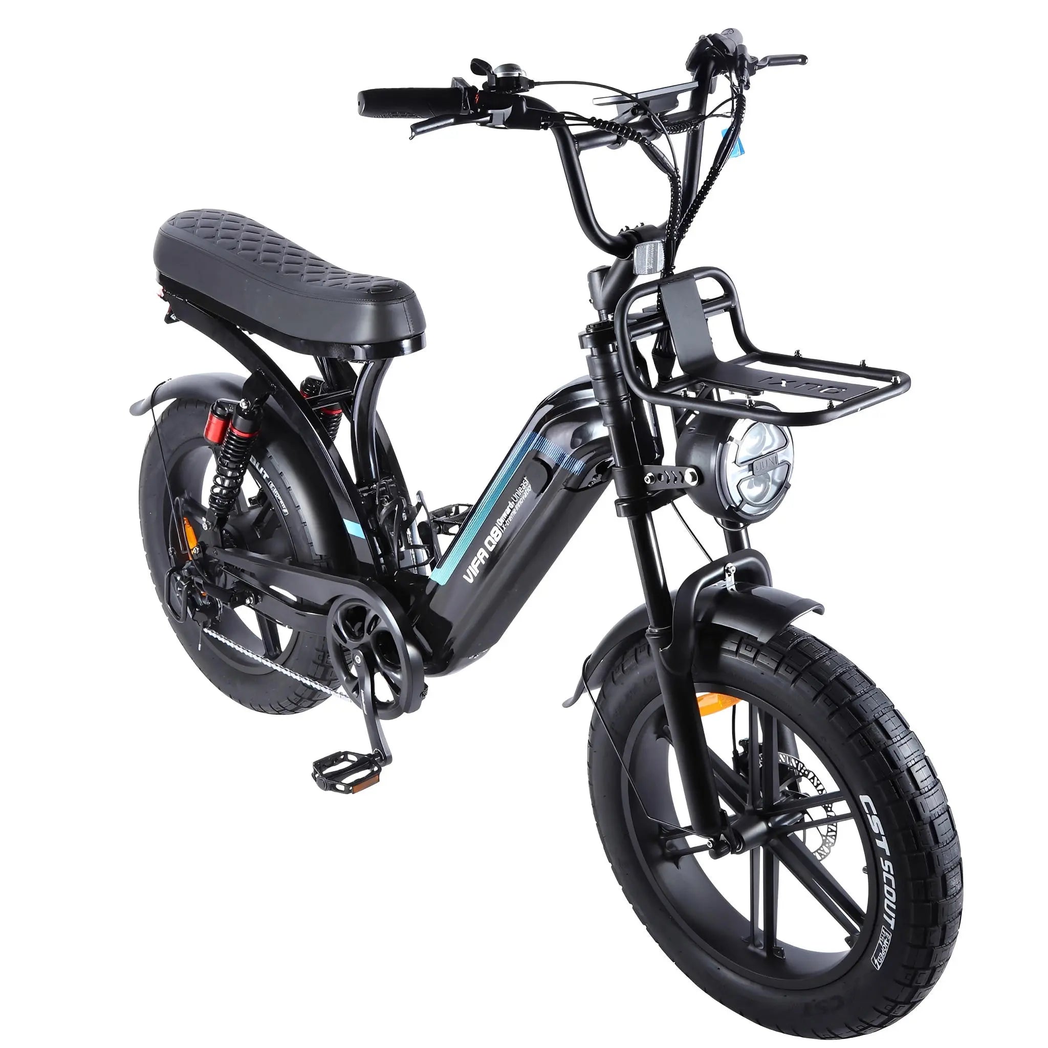 Ouxi Q8-S - Fatbike - Zwart - Lage Instap - AE-trading