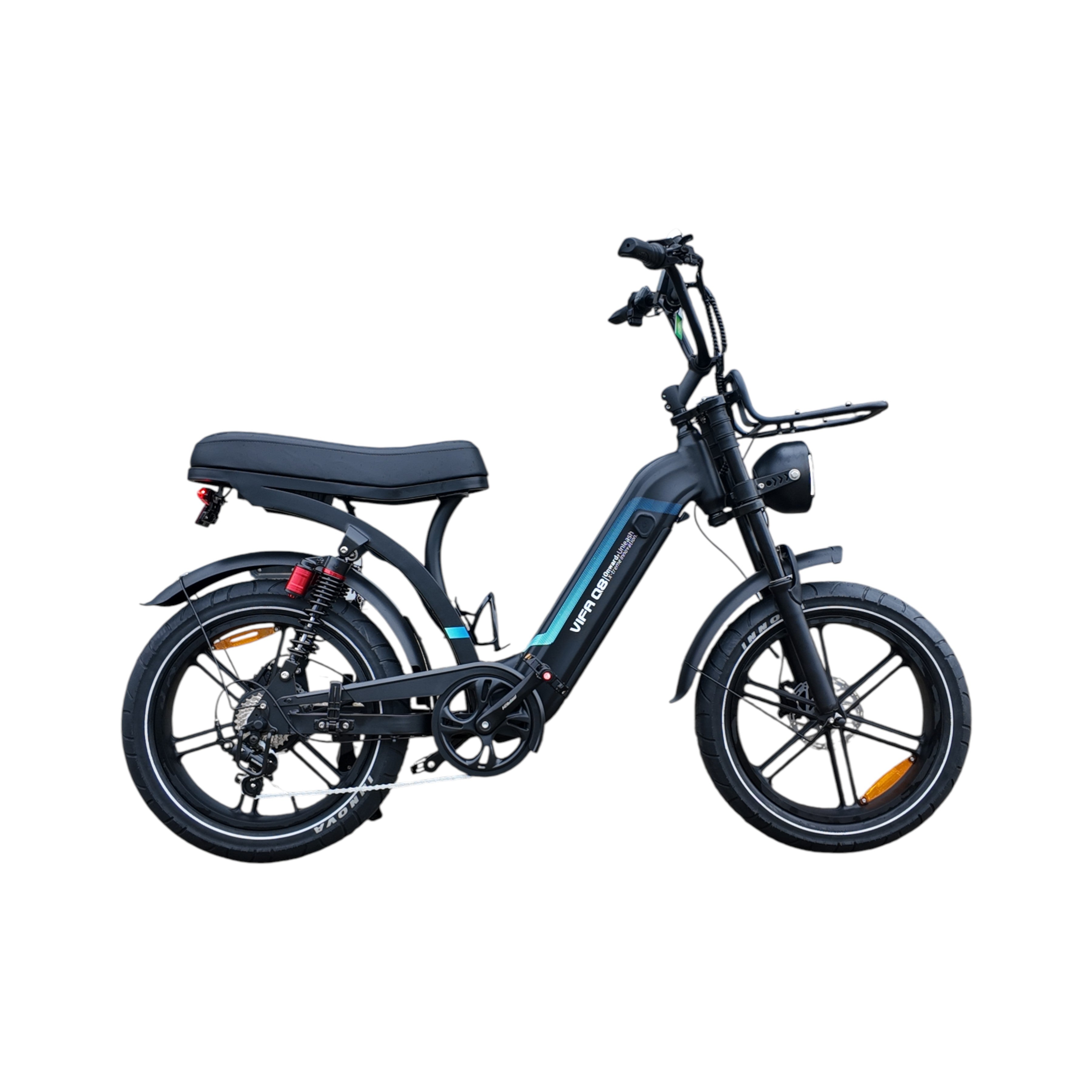 Ouxi Q8 - Zwart - Lage Instap - Elektrische Fatbike - AE-trading