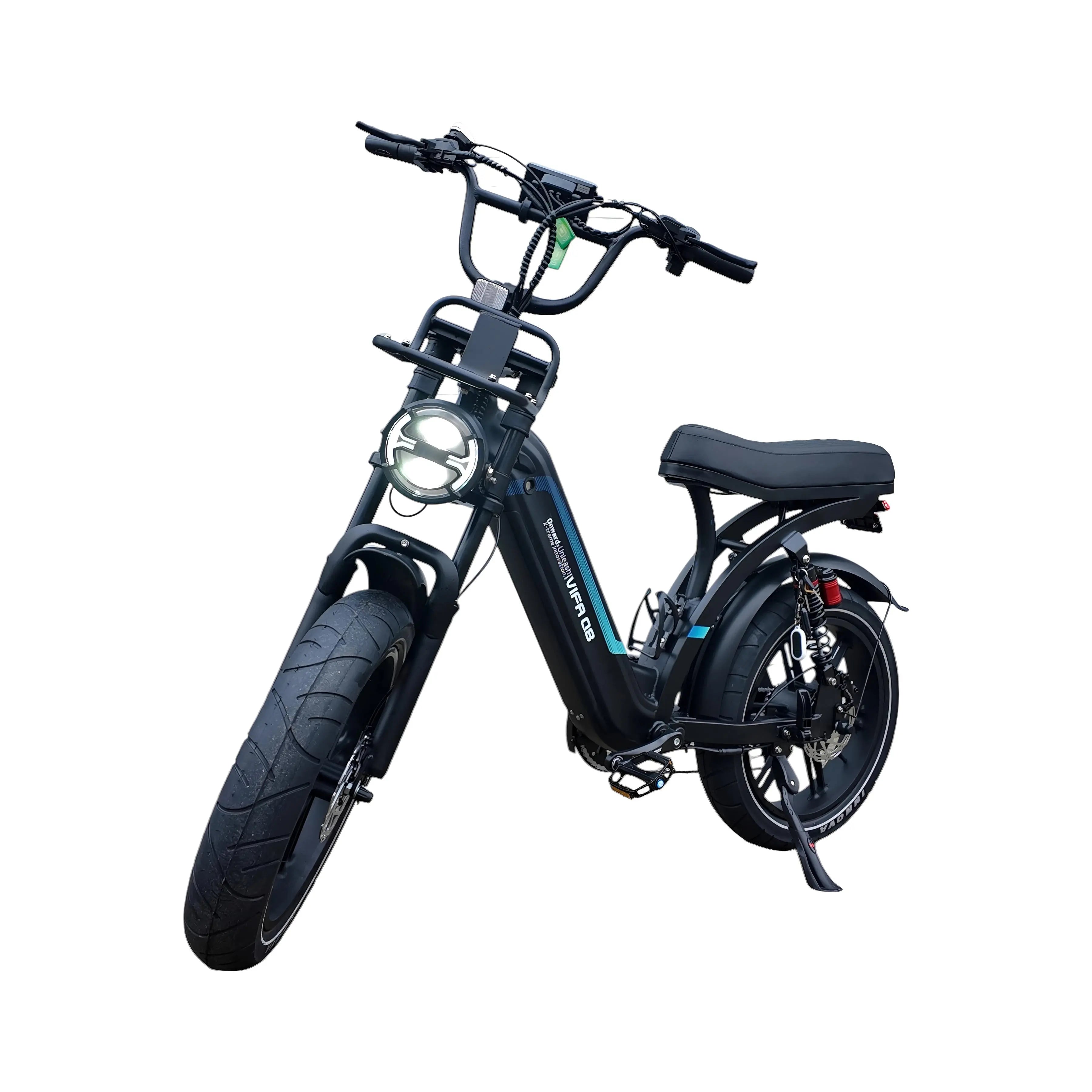 Ouxi Q8 - Zwart - Lage Instap - Elektrische Fatbike - AE-trading