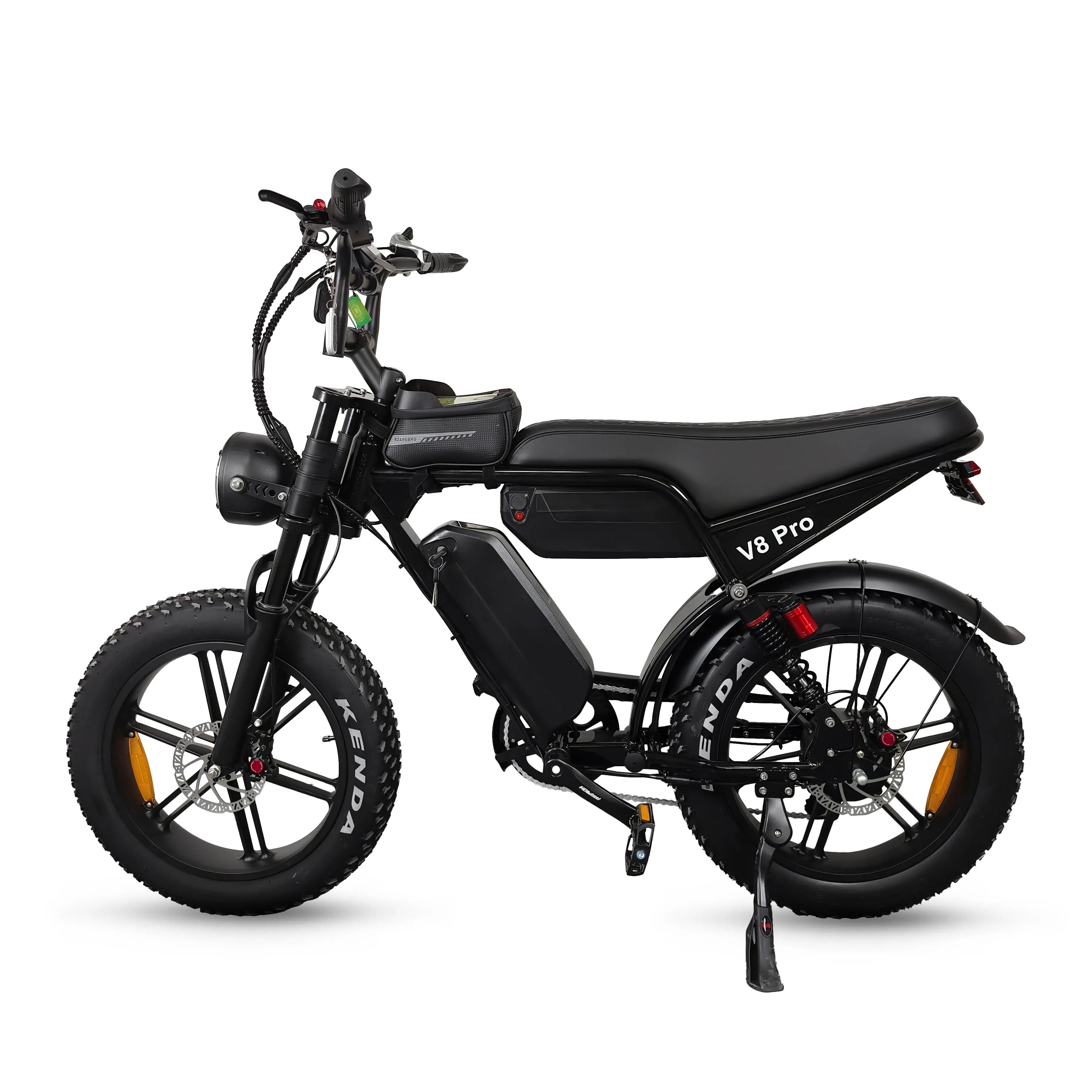 Ouxi V8 Pro Max 24 Inch Fatbike - Zwart - Dubbele Accu - AE-trading