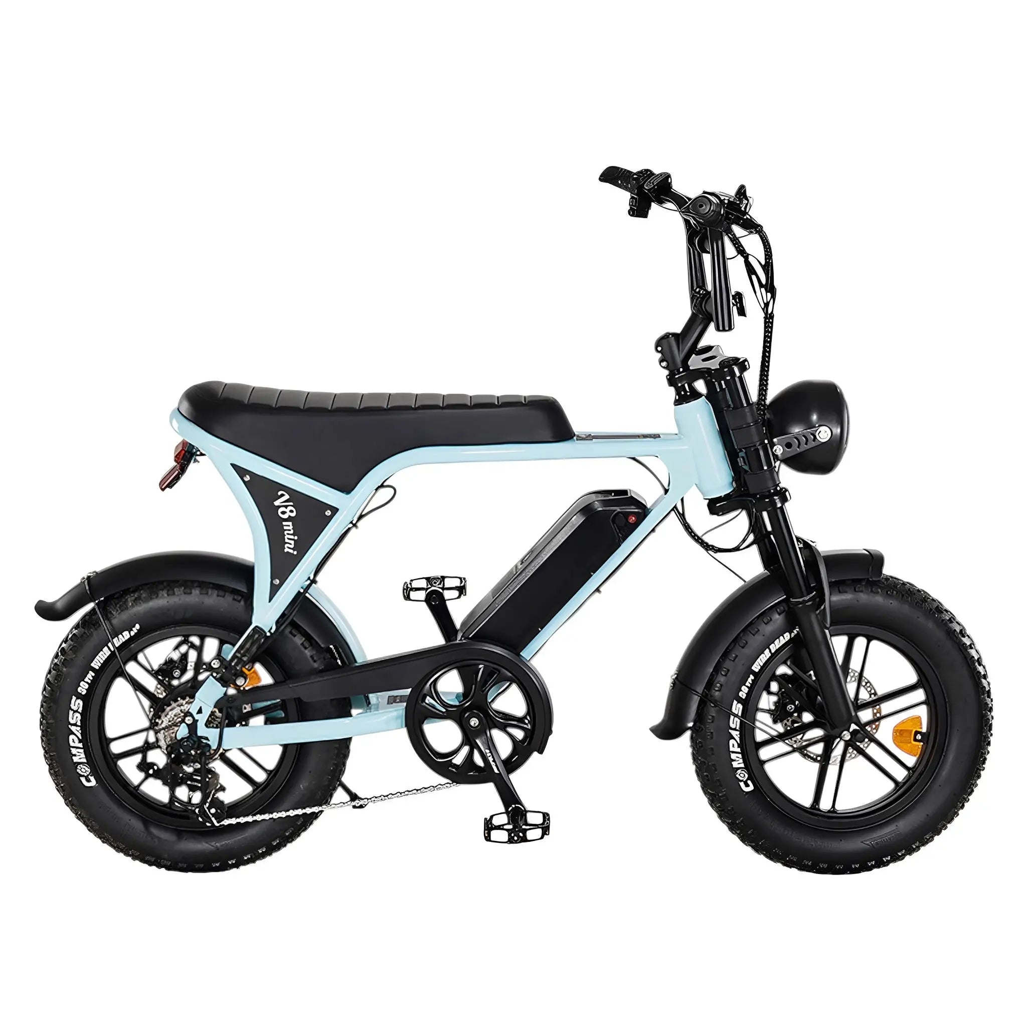 Ouxi V8 Pro Mini - Mini Fatbike - Hemelsblauw - Hydraulische Remmen - AE-trading