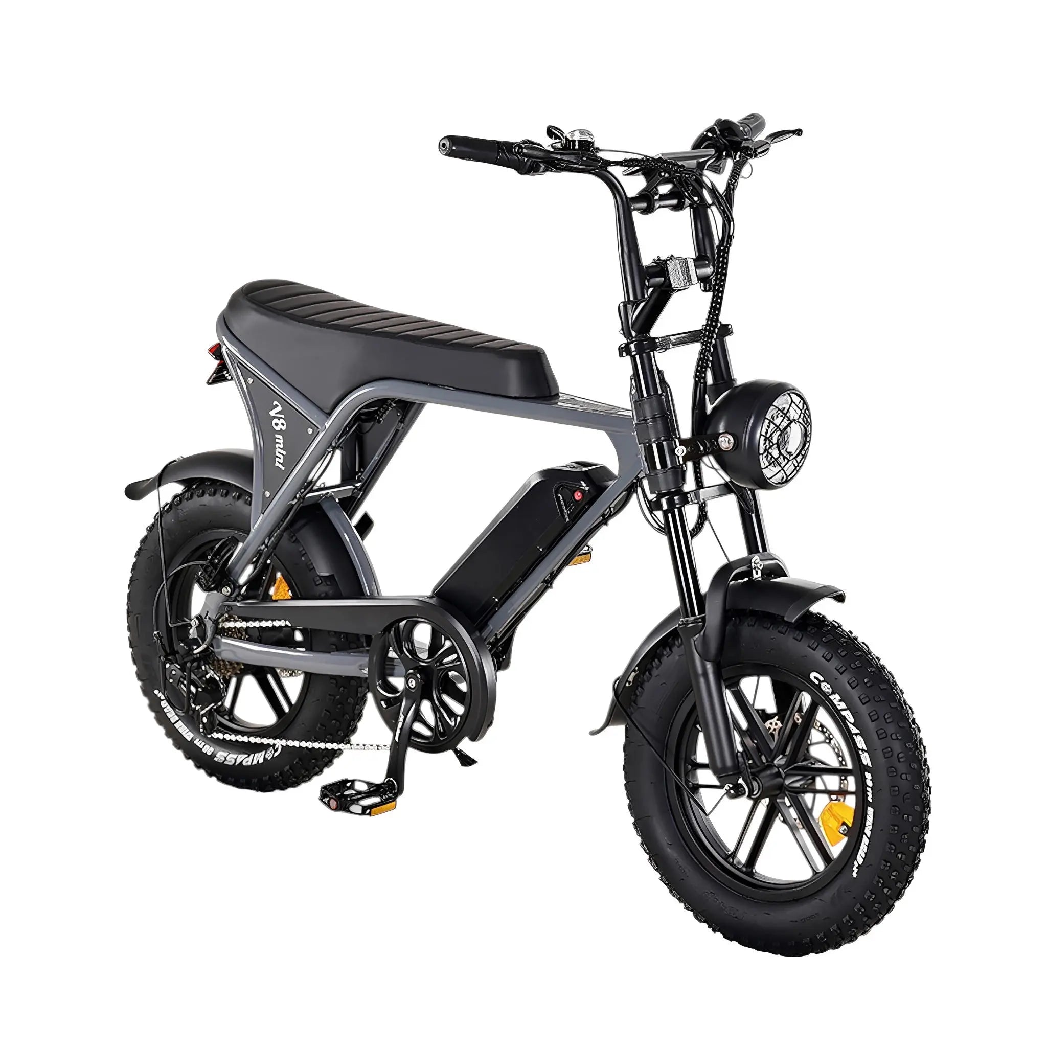 Ouxi V8 Pro Mini - Mini Fatbike - Lichtgrijs - Hydraulische Remmen - AE-trading