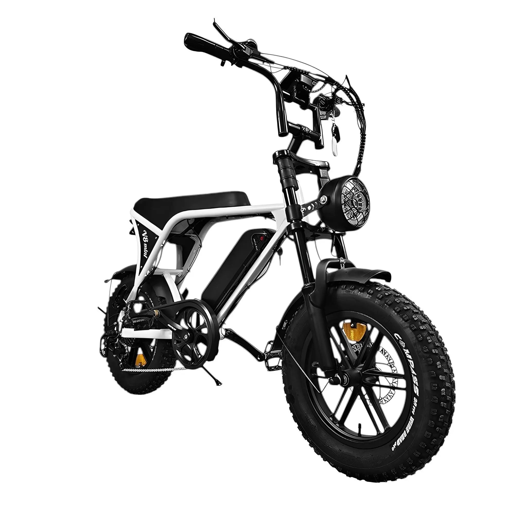 Ouxi V8 Pro Mini - Mini Fatbike - Wit - Hydraulische Remmen - AE-trading