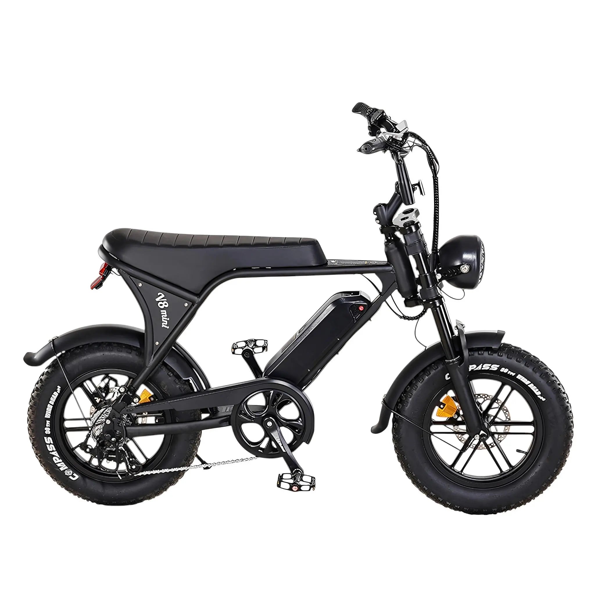 Ouxi V8 Pro Mini - Mini Fatbike - Zwart - Hydraulische Remmen - AE-trading