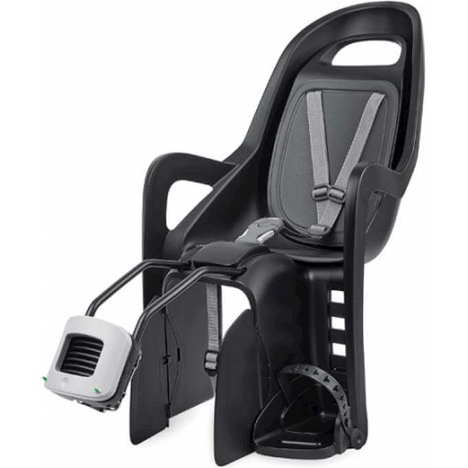 Polisport achterzitje Groovy frame bev. black/dark grey - AE-trading