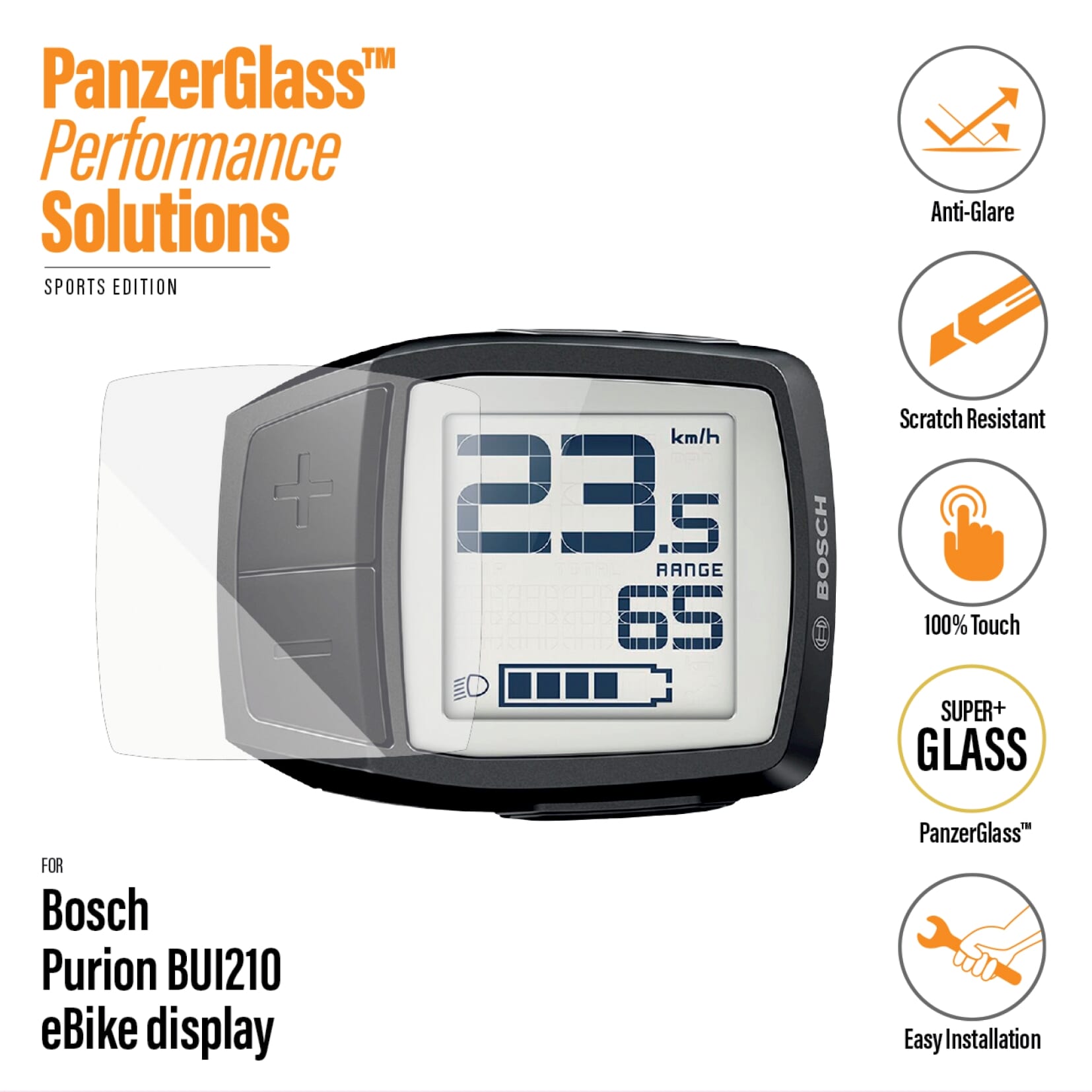 PanzerGlass Bosch Purion BUI210 screenprotector ontspiegeld - AE-trading