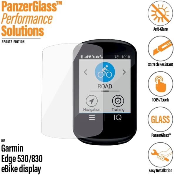 PanzerGlass Garmin Edge 530 830 screenprotector ontspiegeld