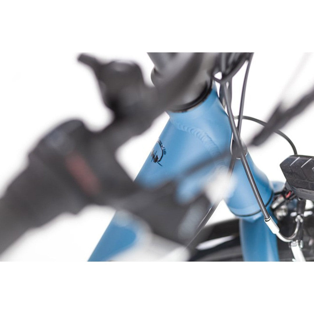 PUCH E-Folk N3 – Elektrische Unisex Stadsfiets – 28 inch- Mat Blauw – Voorwielmotor – Shimano Nexus 3 Versnellingen – 468 Wh Accu - AE-trading