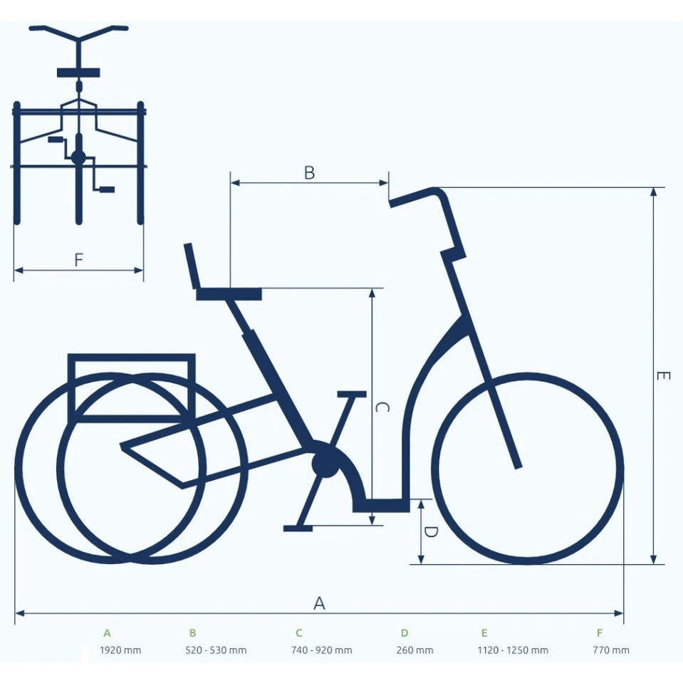 Pfautec Eno AP – Lichtgroen – Elektrische driewieler 545Wh - AE-trading