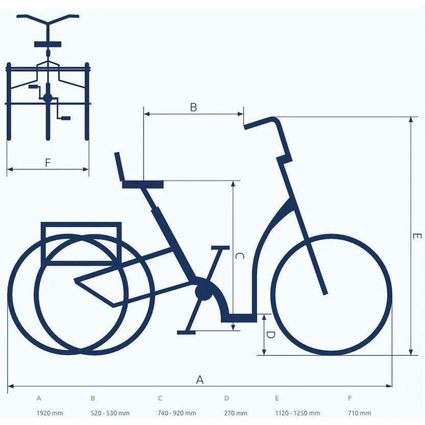 Pfautec Eno – Lichtgroen – Driewieler - AE-trading