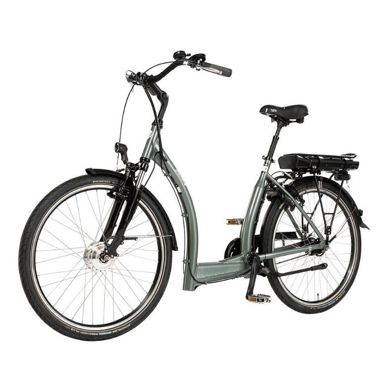 Pfautec S3 – Grijs – Elektrische Fiets – 324Wh accu – Extra lage instap 28cm – Voorwielmotor – Shimano Nexus 7 - AE-trading