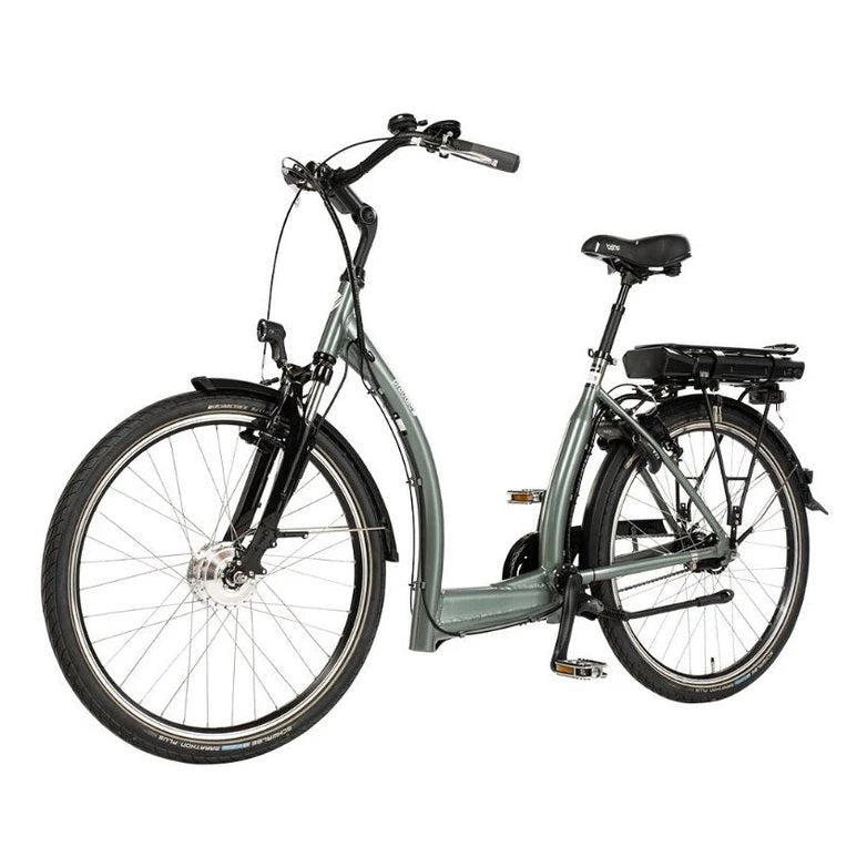 Pfautec S3 – Grijs – Elektrische Fiets – 324Wh accu – Extra lage instap 28cm – Voorwielmotor – Shimano Nexus 7 - AE-trading