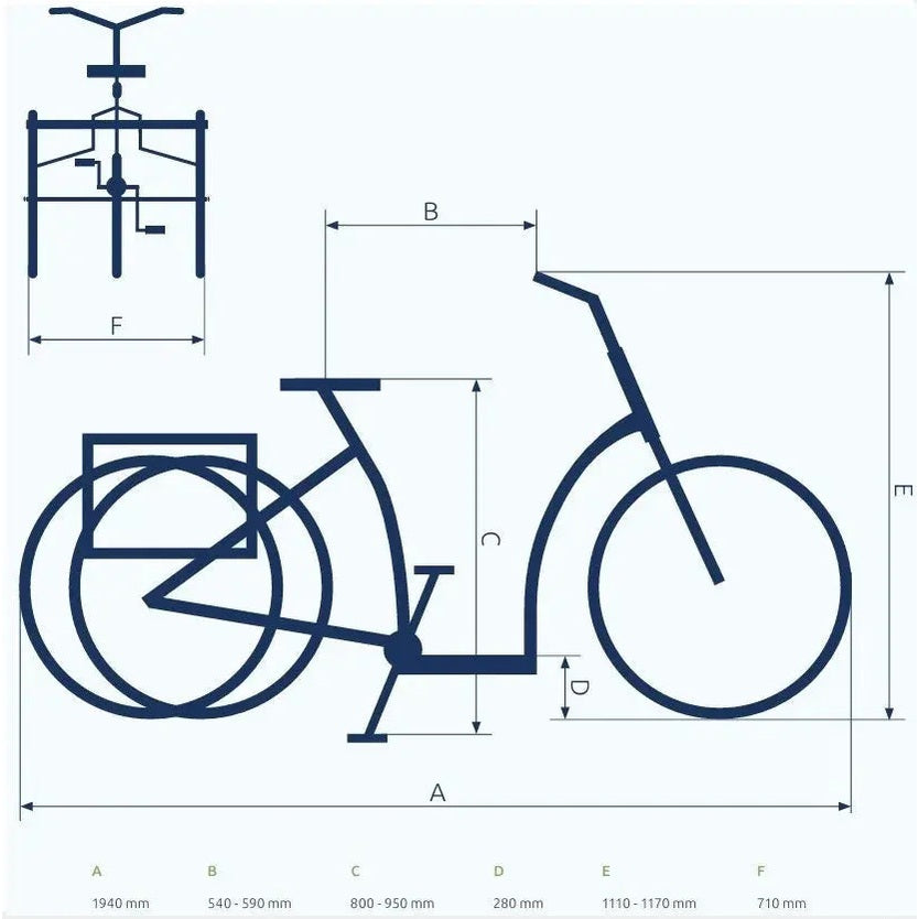 Pfautec Vida FM – Elektrische Driewieler - Robijnrood Metallic - AE-trading