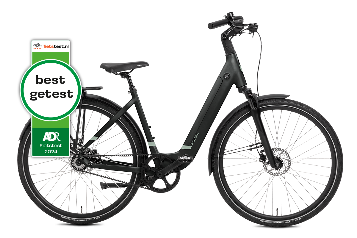 Popal ARC1 Plus+ Elektrische Fiets - Mat Zwart - 47cm - AE-trading