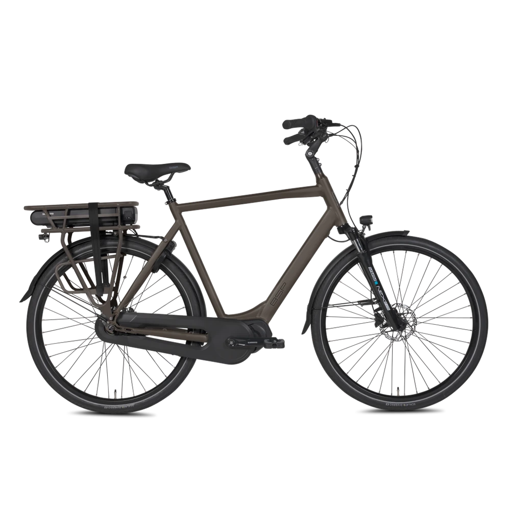 Popal Boozz Men Elektrische fiets Heren fiets 418Wh - E- bike - L 61 cm - Dark Oak Bruin - AE-trading
