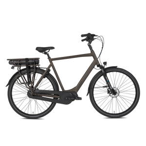 Popal Boozz Men Elektrische fiets Heren fiets - E- bike - L 61 cm - Dark Oak Bruin - AE-trading
