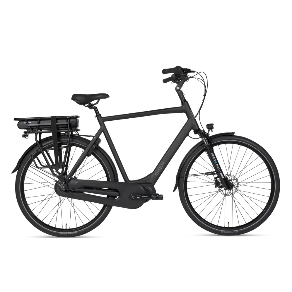 Popal Boozz Men Elektrische fiets Herenfiets E-Bike -504 Wh - M 56 cm - Onyx Black - AE-trading